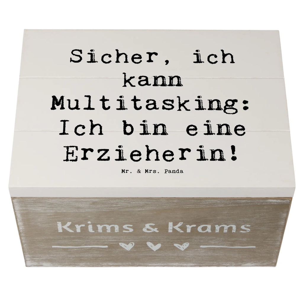 Holzkiste Spruch Erzieherin Multitasking Dekokiste, Erinnerungskiste, Erinnerungsbox, Holzkiste, Schatulle, Geschenkbox, Aufbewahrungsbox, Schatzkiste, Truhe, Kiste, XXL, Geschenkdose, Beruf, Ausbildung, Jubiläum, Abschied, Rente, Kollege, Kollegin, Geschenk, Schenken, Arbeitskollege, Mitarbeiter, Firma, Danke, Dankeschön