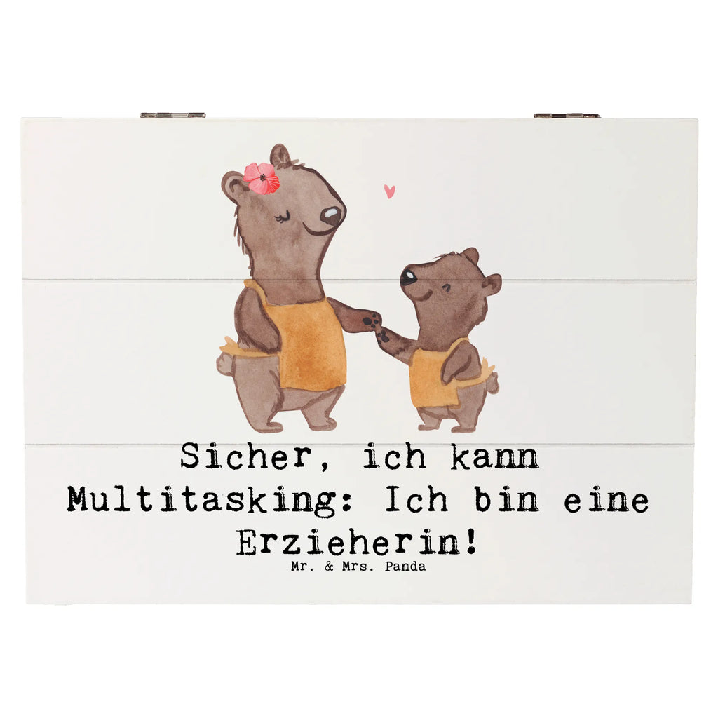 Holzkiste Erzieherin Multitasking Kiste, Truhe, Erinnerungskiste, XXL, Schatzkiste, Dekokiste, Geschenkdose, Schatulle, Geschenkbox, Erinnerungsbox, Aufbewahrungsbox, Holzkiste, Beruf, Ausbildung, Jubiläum, Abschied, Rente, Kollege, Kollegin, Geschenk, Schenken, Arbeitskollege, Mitarbeiter, Firma, Danke, Dankeschön