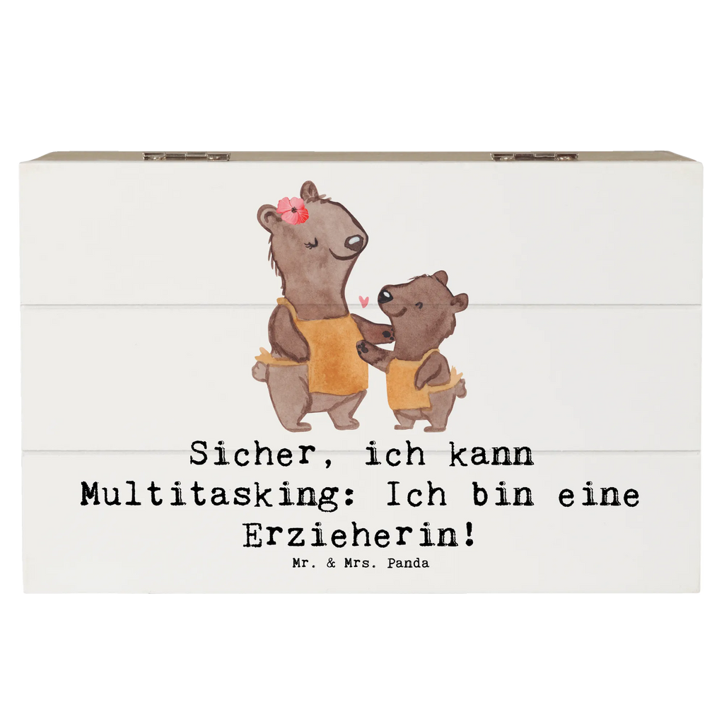Holzkiste Erzieherin Multitasking Kiste, Truhe, Erinnerungskiste, XXL, Schatzkiste, Dekokiste, Geschenkdose, Schatulle, Geschenkbox, Erinnerungsbox, Aufbewahrungsbox, Holzkiste, Beruf, Ausbildung, Jubiläum, Abschied, Rente, Kollege, Kollegin, Geschenk, Schenken, Arbeitskollege, Mitarbeiter, Firma, Danke, Dankeschön