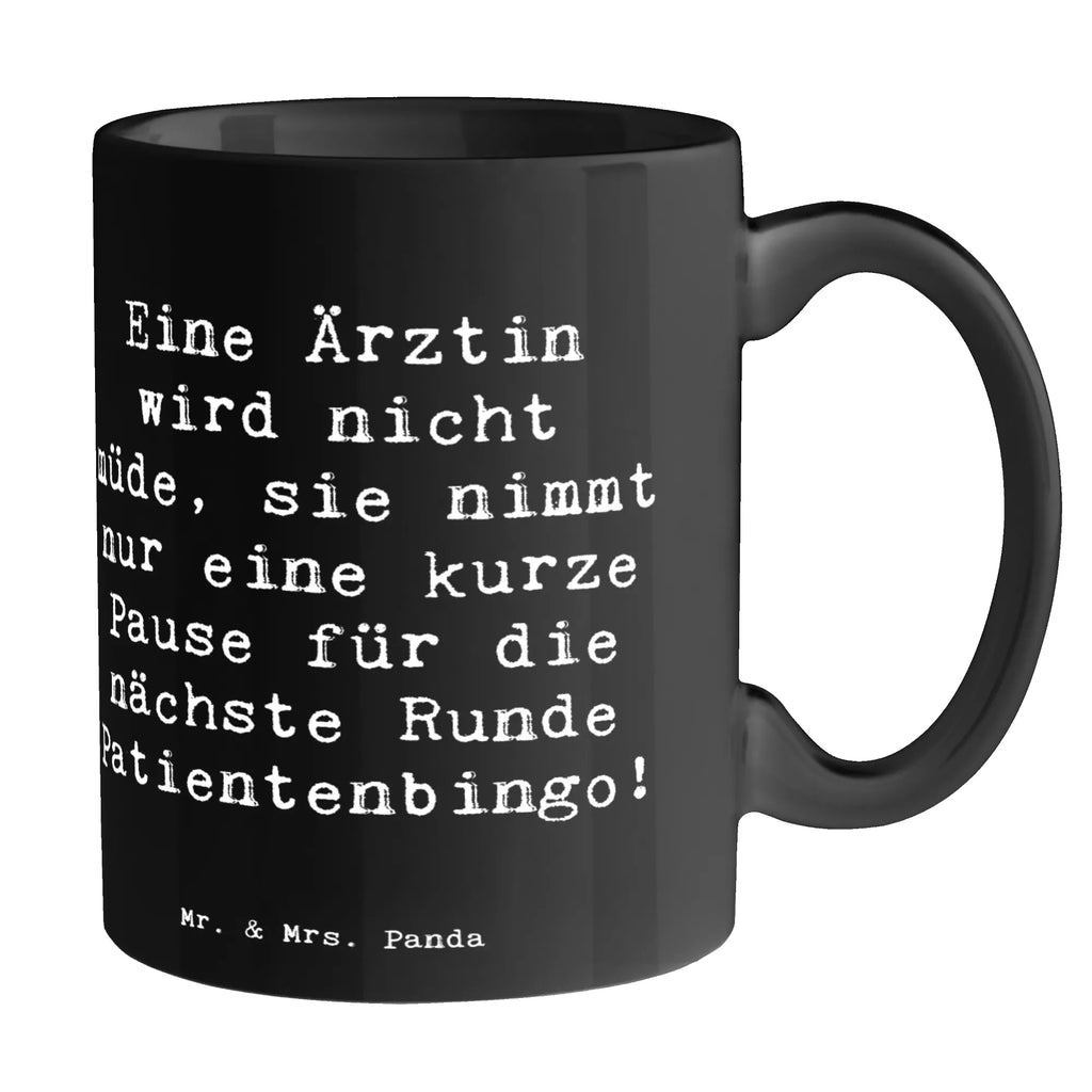 Mug Saying Eine Ärztin wird nicht müde, sie nimmt nur eine kurze Pause für die nächste Runde Patientenbingo! Kaffeetasse, Geschenktasse, Bürotasse, Teetasse, Tasse mit Zitaten, Tasse mit Motiven, Keramiktasse, Porzellantasse, Tasse, Beruf, Ausbildung, Jubiläum, Abschied, Rente, Kollege, Kollegin, Geschenk, Schenken, Arbeitskollege, Mitarbeiter, Firma, Danke, Dankeschön