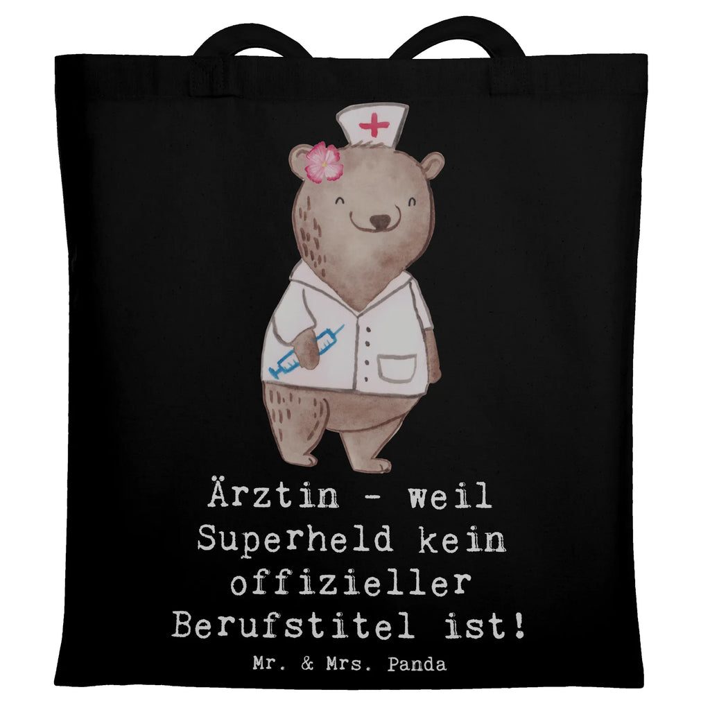 Tote bag Ärztin - weil Superheld kein offizieller Berufstitel ist! Jutebeutel, Shopper, Tasche, Schultertasche, Stofftasche, Badetasche, Einkaufstasche, Einkaufstüte, Laptoptasche, Jutetasche, Beuteltasche, Stoffbeutel, Strandtasche, Tragetasche, Umhängetasche, Beutel, Beruf, Ausbildung, Jubiläum, Abschied, Rente, Kollege, Kollegin, Geschenk, Schenken, Arbeitskollege, Mitarbeiter, Firma, Danke, Dankeschön