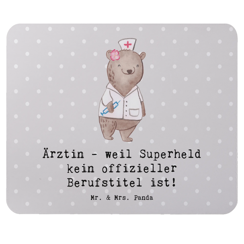 Mouse mat Ärztin - weil Superheld kein offizieller Berufstitel ist! Mausunterlage, Mauspad, Einzigartiges Mauspad, Mauspad Büro, PC Zubehör, Büroausstattung, Arbeitszimmer, Computer zubehör, Designer Mauspad, Mousepad, Beruf, Ausbildung, Jubiläum, Abschied, Rente, Kollege, Kollegin, Geschenk, Schenken, Arbeitskollege, Mitarbeiter, Firma, Danke, Dankeschön