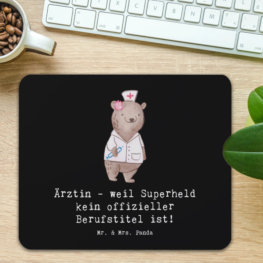 Mouse mat Ärztin - weil Superheld kein offizieller Berufstitel ist! Mausunterlage, Mauspad, Einzigartiges Mauspad, Mauspad Büro, PC Zubehör, Büroausstattung, Arbeitszimmer, Computer zubehör, Designer Mauspad, Mousepad, Beruf, Ausbildung, Jubiläum, Abschied, Rente, Kollege, Kollegin, Geschenk, Schenken, Arbeitskollege, Mitarbeiter, Firma, Danke, Dankeschön
