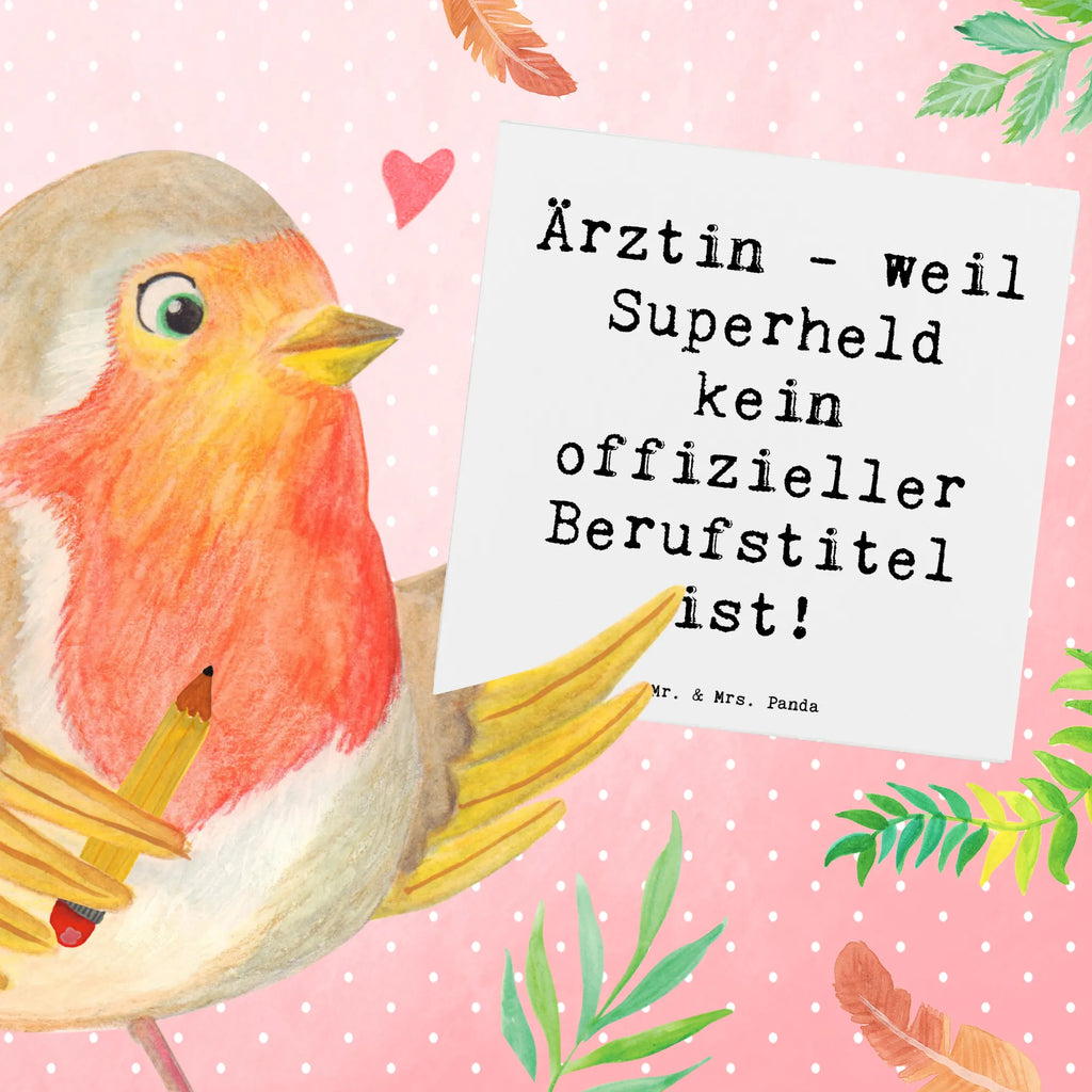 Deluxe Karte Spruch Ärztin Superheld Hochzeitskarte, Geburtstagskarte, Einladungskarte, Karte, Klappkarte, Hochwertige Grußkarte, Glückwunschkarte, Grußkarte, Hochwertige Klappkarte, Beruf, Ausbildung, Jubiläum, Abschied, Rente, Kollege, Kollegin, Geschenk, Schenken, Arbeitskollege, Mitarbeiter, Firma, Danke, Dankeschön