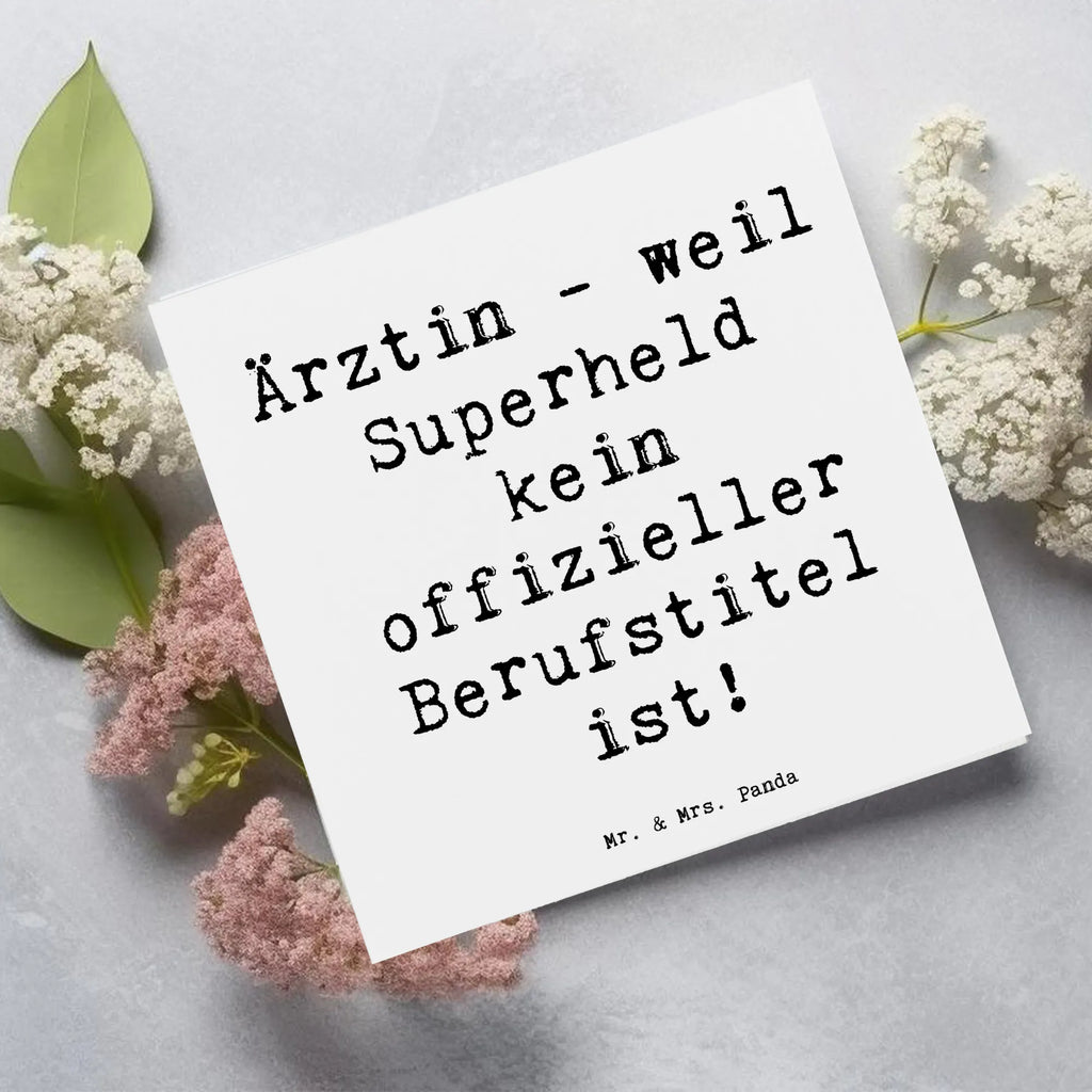Deluxe Karte Spruch Ärztin Superheld Hochzeitskarte, Geburtstagskarte, Einladungskarte, Karte, Klappkarte, Hochwertige Grußkarte, Glückwunschkarte, Grußkarte, Hochwertige Klappkarte, Beruf, Ausbildung, Jubiläum, Abschied, Rente, Kollege, Kollegin, Geschenk, Schenken, Arbeitskollege, Mitarbeiter, Firma, Danke, Dankeschön