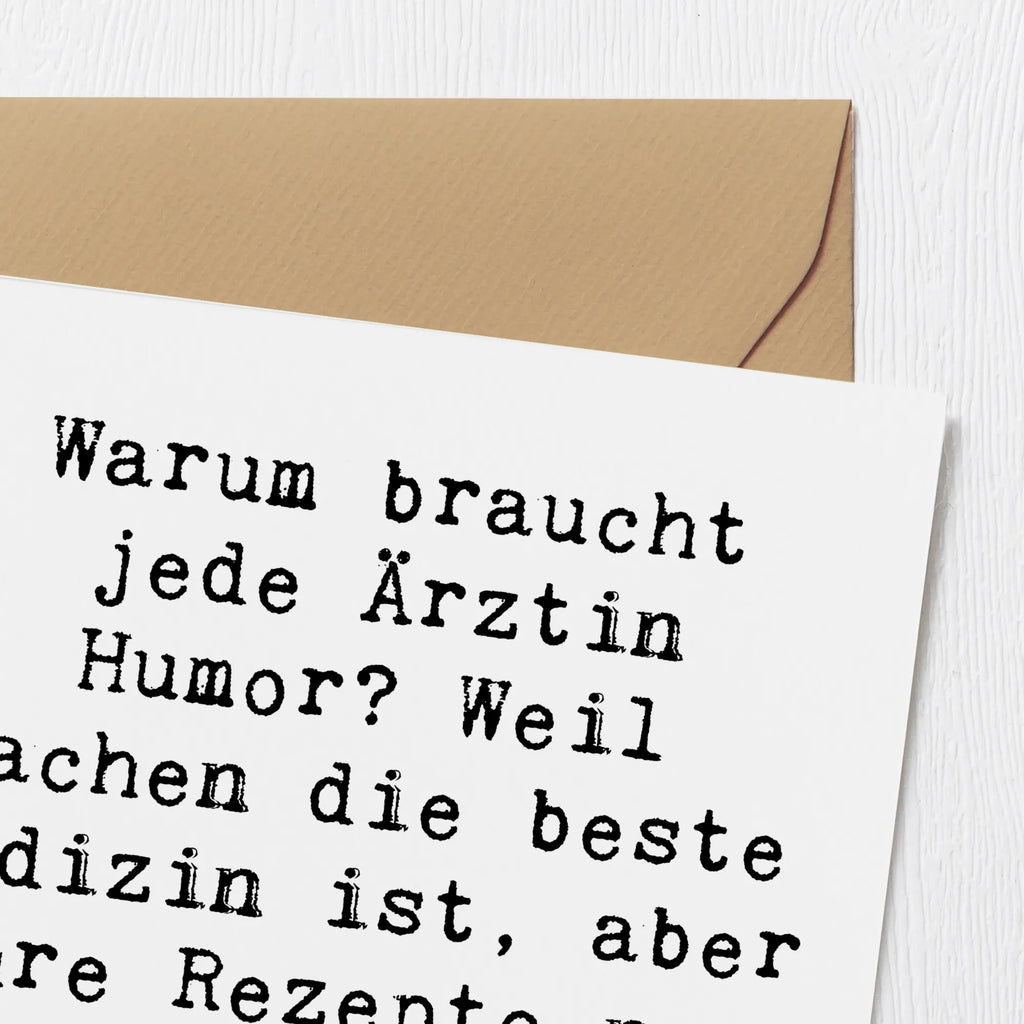 Deluxe Karte Spruch Humorvolle Ärztin Karte, Hochwertige Grußkarte, Klappkarte, Grußkarte, Geburtstagskarte, Einladungskarte, Glückwunschkarte, Hochwertige Klappkarte, Hochzeitskarte, Beruf, Ausbildung, Jubiläum, Abschied, Rente, Kollege, Kollegin, Geschenk, Schenken, Arbeitskollege, Mitarbeiter, Firma, Danke, Dankeschön