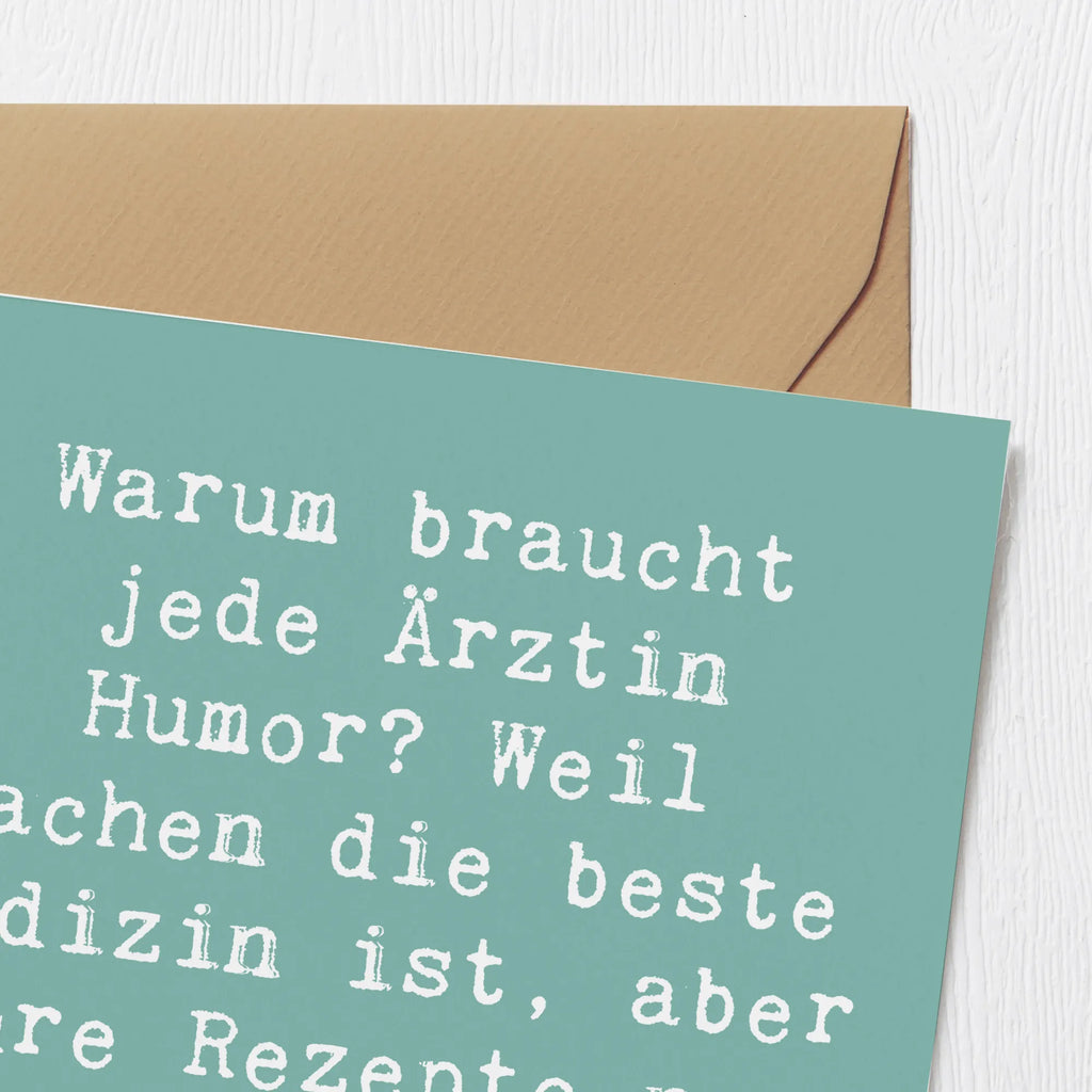 Deluxe Karte Spruch Humorvolle Ärztin Karte, Hochwertige Grußkarte, Klappkarte, Grußkarte, Geburtstagskarte, Einladungskarte, Glückwunschkarte, Hochwertige Klappkarte, Hochzeitskarte, Beruf, Ausbildung, Jubiläum, Abschied, Rente, Kollege, Kollegin, Geschenk, Schenken, Arbeitskollege, Mitarbeiter, Firma, Danke, Dankeschön