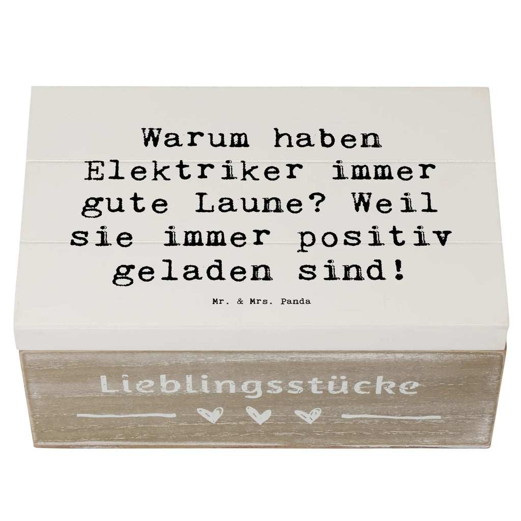 Holzkiste Spruch Positiver Elektriker Schatzkiste, Aufbewahrungsbox, XXL, Holzkiste, Schatulle, Truhe, Geschenkdose, Geschenkbox, Kiste, Dekokiste, Erinnerungsbox, Erinnerungskiste, Beruf, Ausbildung, Jubiläum, Abschied, Rente, Kollege, Kollegin, Geschenk, Schenken, Arbeitskollege, Mitarbeiter, Firma, Danke, Dankeschön