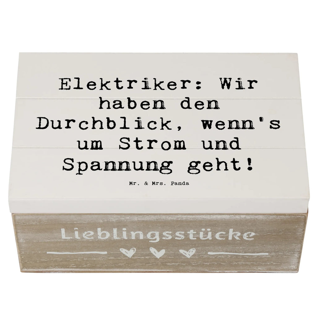 Wooden chest Saying Elektriker: Wir haben den Durchblick, wenn's um Strom und Spannung geht! Truhe, Holzkiste, Erinnerungskiste, Aufbewahrungsbox, Erinnerungsbox, Schatzkiste, Schatulle, Geschenkdose, XXL, Geschenkbox, Kiste, Dekokiste, Beruf, Ausbildung, Jubiläum, Abschied, Rente, Kollege, Kollegin, Geschenk, Schenken, Arbeitskollege, Mitarbeiter, Firma, Danke, Dankeschön