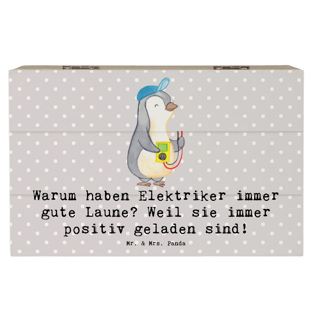 Holzkiste Positiver Elektriker Schatzkiste, Kiste, Dekokiste, Aufbewahrungsbox, Geschenkbox, Erinnerungsbox, Holzkiste, Geschenkdose, XXL, Erinnerungskiste, Schatulle, Truhe, Beruf, Ausbildung, Jubiläum, Abschied, Rente, Kollege, Kollegin, Geschenk, Schenken, Arbeitskollege, Mitarbeiter, Firma, Danke, Dankeschön