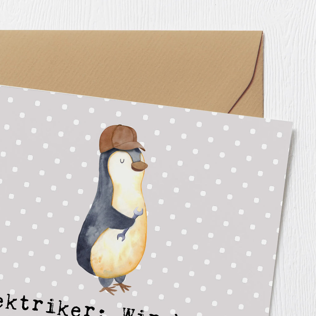 Deluxe Karte Elektriker Durchblick Hochwertige Klappkarte, Hochzeitskarte, Glückwunschkarte, Grußkarte, Karte, Geburtstagskarte, Klappkarte, Einladungskarte, Hochwertige Grußkarte, Beruf, Ausbildung, Jubiläum, Abschied, Rente, Kollege, Kollegin, Geschenk, Schenken, Arbeitskollege, Mitarbeiter, Firma, Danke, Dankeschön