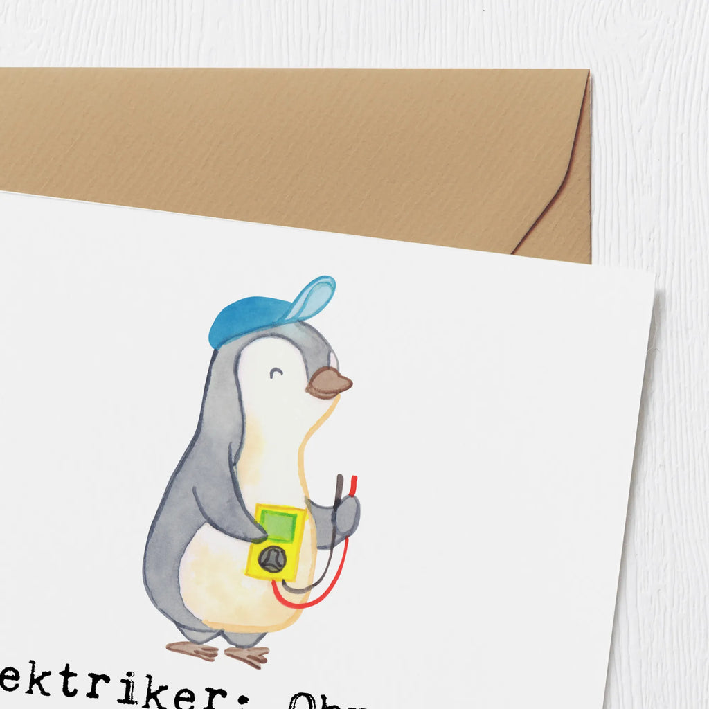 Karta Deluxe Elektriker: Ohne uns wäre die Welt ein dunkler Ort voller Langeweile! Grußkarte, Einladungskarte, Hochwertige Grußkarte, Hochwertige Klappkarte, Klappkarte, Glückwunschkarte, Hochzeitskarte, Karte, Geburtstagskarte, Beruf, Ausbildung, Jubiläum, Abschied, Rente, Kollege, Kollegin, Geschenk, Schenken, Arbeitskollege, Mitarbeiter, Firma, Danke, Dankeschön