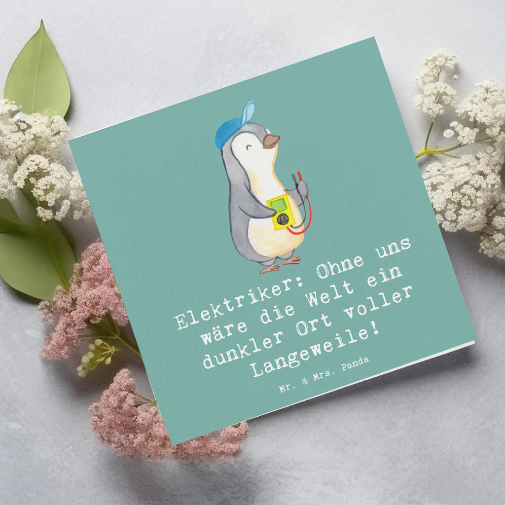 Karta Deluxe Elektriker: Ohne uns wäre die Welt ein dunkler Ort voller Langeweile! Grußkarte, Einladungskarte, Hochwertige Grußkarte, Hochwertige Klappkarte, Klappkarte, Glückwunschkarte, Hochzeitskarte, Karte, Geburtstagskarte, Beruf, Ausbildung, Jubiläum, Abschied, Rente, Kollege, Kollegin, Geschenk, Schenken, Arbeitskollege, Mitarbeiter, Firma, Danke, Dankeschön