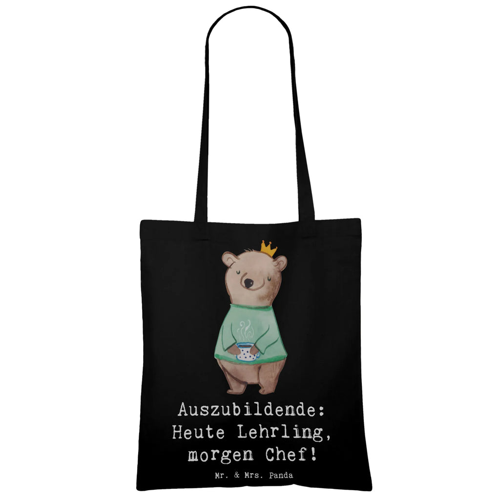 Tote bag Auszubildende: Heute Lehrling, morgen Chef! Shopper, Beuteltasche, Tragetasche, Tasche, Laptoptasche, Schultertasche, Strandtasche, Einkaufstasche, Jutetasche, Jutebeutel, Beutel, Stoffbeutel, Umhängetasche, Stofftasche, Badetasche, Einkaufstüte, Beruf, Ausbildung, Jubiläum, Abschied, Rente, Kollege, Kollegin, Geschenk, Schenken, Arbeitskollege, Mitarbeiter, Firma, Danke, Dankeschön