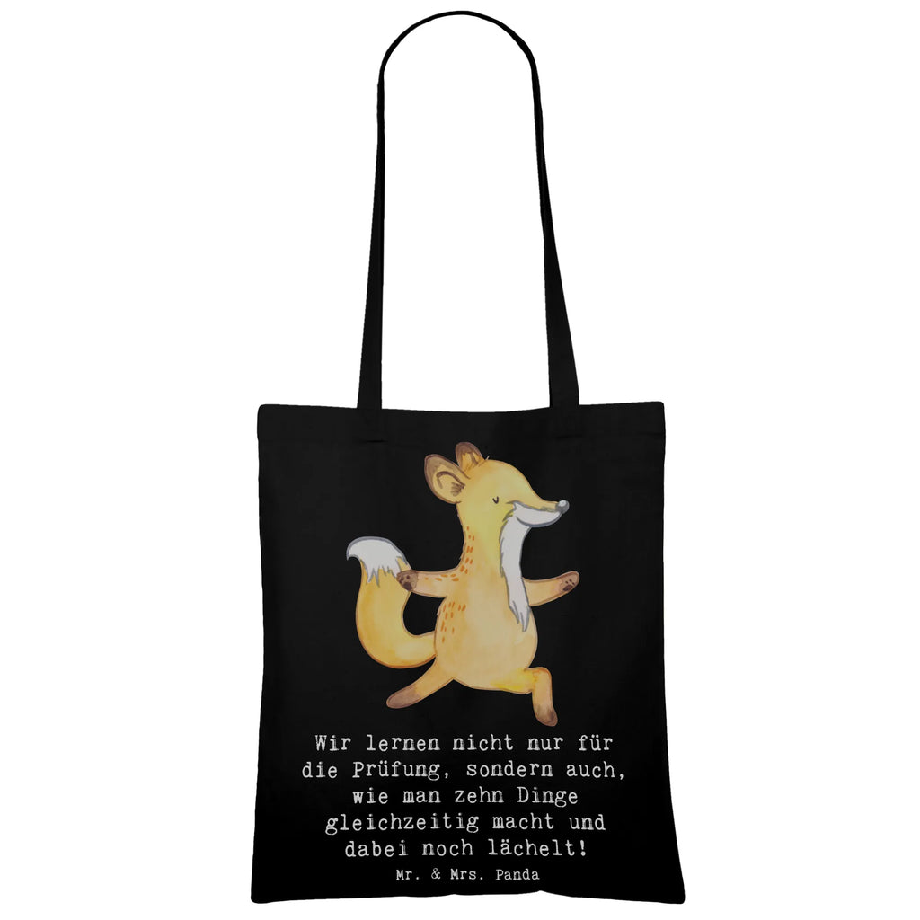 Tote bag Wir lernen nicht nur für die Prüfung, sondern auch, wie man zehn Dinge gleichzeitig macht und dabei noch lächelt! Umhängetasche, Tragetasche, Jutetasche, Strandtasche, Tasche, Einkaufstüte, Beuteltasche, Stoffbeutel, Stofftasche, Beutel, Schultertasche, Jutebeutel, Badetasche, Einkaufstasche, Shopper, Laptoptasche, Beruf, Ausbildung, Jubiläum, Abschied, Rente, Kollege, Kollegin, Geschenk, Schenken, Arbeitskollege, Mitarbeiter, Firma, Danke, Dankeschön