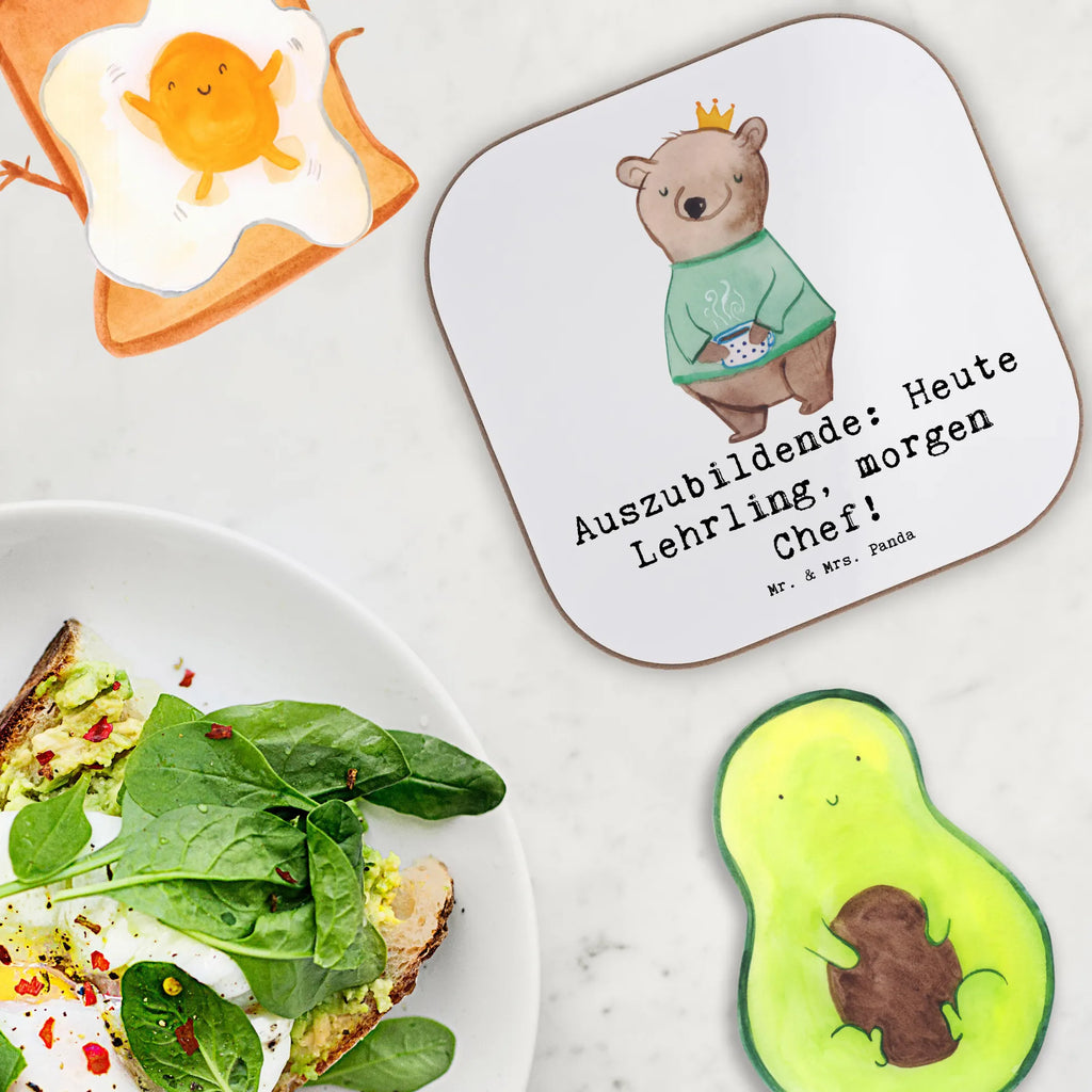 Square coaster Auszubildende: Heute Lehrling, morgen Chef! Untersetzer aus Holz, Tassen Untersetzer, Untersetzer Holz, Untersetzer Design, Glasuntersetzer, Holzuntersetzer, Getränkeuntersetzer, Untersetzer, Untersetzer für Gläser, Untersetzer Gläser, Bierdeckel, Korkuntersetzer, Beruf, Ausbildung, Jubiläum, Abschied, Rente, Kollege, Kollegin, Geschenk, Schenken, Arbeitskollege, Mitarbeiter, Firma, Danke, Dankeschön