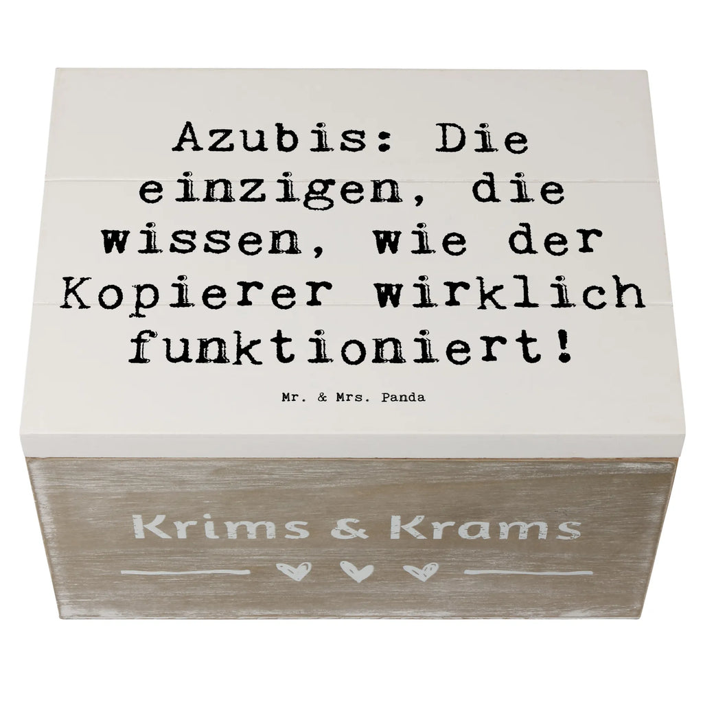 Wooden chest Saying Azubis: Die einzigen, die wissen, wie der Kopierer wirklich funktioniert! Holzkiste, Kiste, Schatzkiste, Geschenkbox, Schatulle, Erinnerungsbox, Geschenkdose, Erinnerungskiste, XXL, Truhe, Dekokiste, Aufbewahrungsbox, Beruf, Ausbildung, Jubiläum, Abschied, Rente, Kollege, Kollegin, Geschenk, Schenken, Arbeitskollege, Mitarbeiter, Firma, Danke, Dankeschön