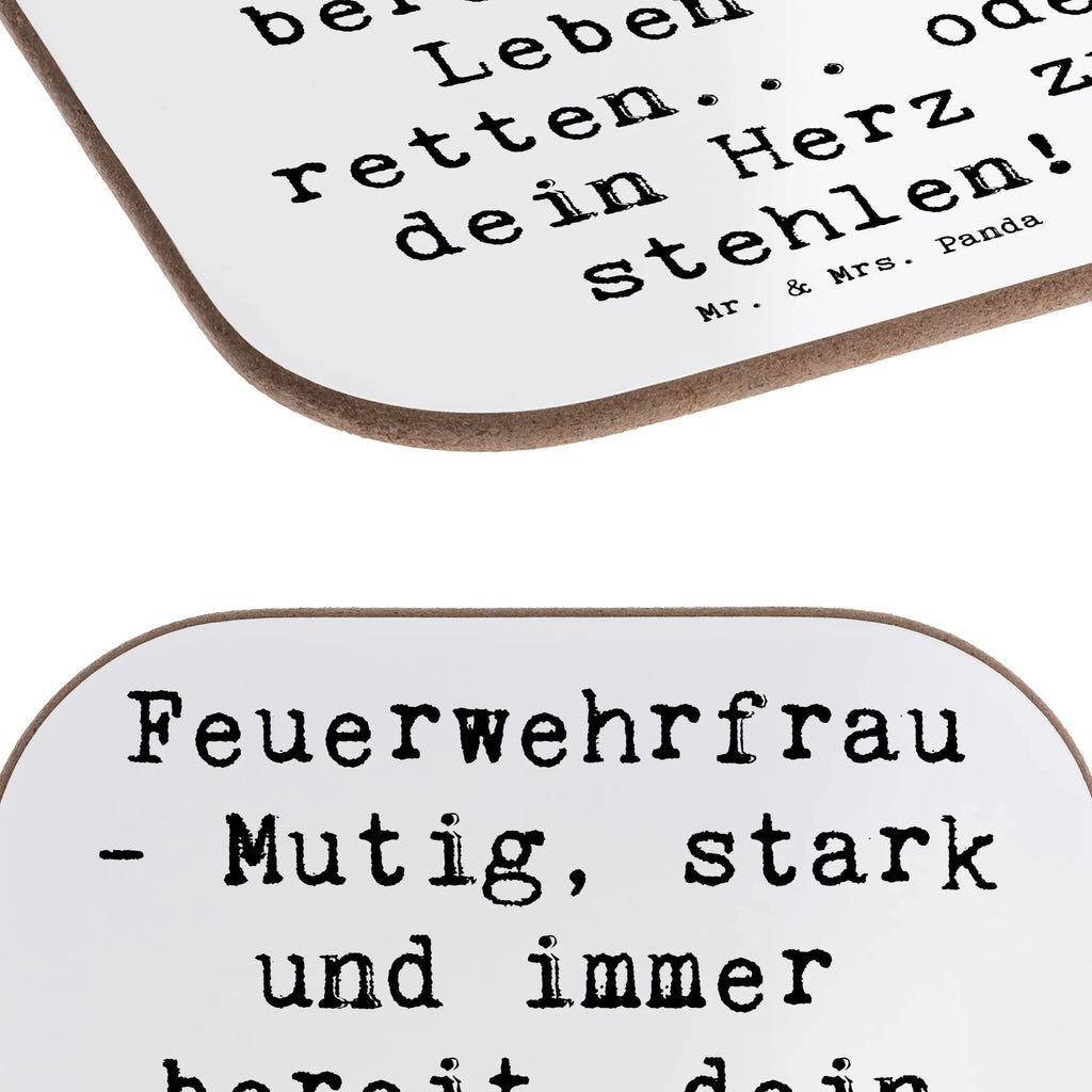 Square coaster Saying Feuerwehrfrau - Mutig, stark und immer bereit, dein Leben zu retten... oder dein Herz zu stehlen! Glasuntersetzer, Untersetzer Design, Untersetzer, Bierdeckel, Korkuntersetzer, Holzuntersetzer, Getränkeuntersetzer, Tassen Untersetzer, Untersetzer für Gläser, Untersetzer Holz, Untersetzer aus Holz, Untersetzer Gläser, Beruf, Ausbildung, Jubiläum, Abschied, Rente, Kollege, Kollegin, Geschenk, Schenken, Arbeitskollege, Mitarbeiter, Firma, Danke, Dankeschön