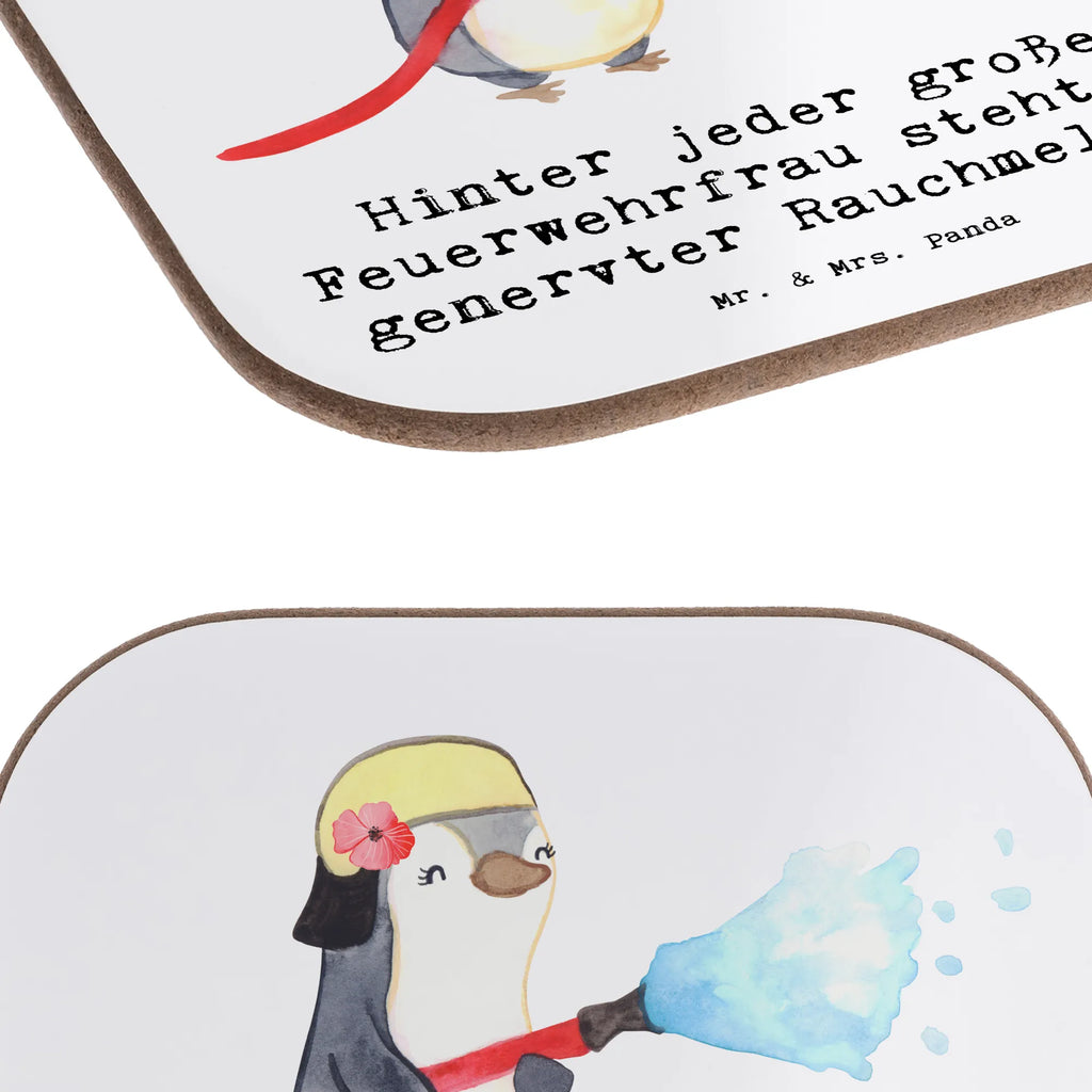 Square coaster Hinter jeder großen Feuerwehrfrau steht ein genervter Rauchmelder. Glasuntersetzer, Untersetzer, Korkuntersetzer, Untersetzer Gläser, Untersetzer für Gläser, Getränkeuntersetzer, Tassen Untersetzer, Holzuntersetzer, Bierdeckel, Untersetzer aus Holz, Untersetzer Holz, Untersetzer Design, Beruf, Ausbildung, Jubiläum, Abschied, Rente, Kollege, Kollegin, Geschenk, Schenken, Arbeitskollege, Mitarbeiter, Firma, Danke, Dankeschön