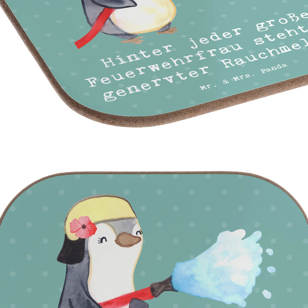 Square coaster Hinter jeder großen Feuerwehrfrau steht ein genervter Rauchmelder. Glasuntersetzer, Untersetzer, Korkuntersetzer, Untersetzer Gläser, Untersetzer für Gläser, Getränkeuntersetzer, Tassen Untersetzer, Holzuntersetzer, Bierdeckel, Untersetzer aus Holz, Untersetzer Holz, Untersetzer Design, Beruf, Ausbildung, Jubiläum, Abschied, Rente, Kollege, Kollegin, Geschenk, Schenken, Arbeitskollege, Mitarbeiter, Firma, Danke, Dankeschön