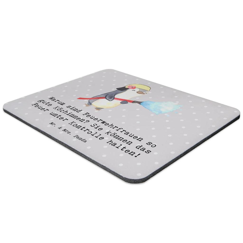 Mouse mat Warum sind Feuerwehrfrauen so gute Köchinnen? Sie können das Feuer unter Kontrolle halten! Mausunterlage, Designer Mauspad, Büroausstattung, PC Zubehör, Computer zubehör, Einzigartiges Mauspad, Mauspad Büro, Mauspad, Arbeitszimmer, Mousepad, Beruf, Ausbildung, Jubiläum, Abschied, Rente, Kollege, Kollegin, Geschenk, Schenken, Arbeitskollege, Mitarbeiter, Firma, Danke, Dankeschön