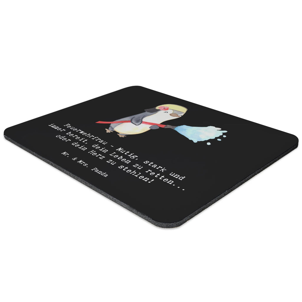 Mouse mat Feuerwehrfrau - Mutig, stark und immer bereit, dein Leben zu retten... oder dein Herz zu stehlen! Designer Mauspad, Mauspad, Einzigartiges Mauspad, PC Zubehör, Büroausstattung, Mousepad, Arbeitszimmer, Computer zubehör, Mausunterlage, Mauspad Büro, Beruf, Ausbildung, Jubiläum, Abschied, Rente, Kollege, Kollegin, Geschenk, Schenken, Arbeitskollege, Mitarbeiter, Firma, Danke, Dankeschön