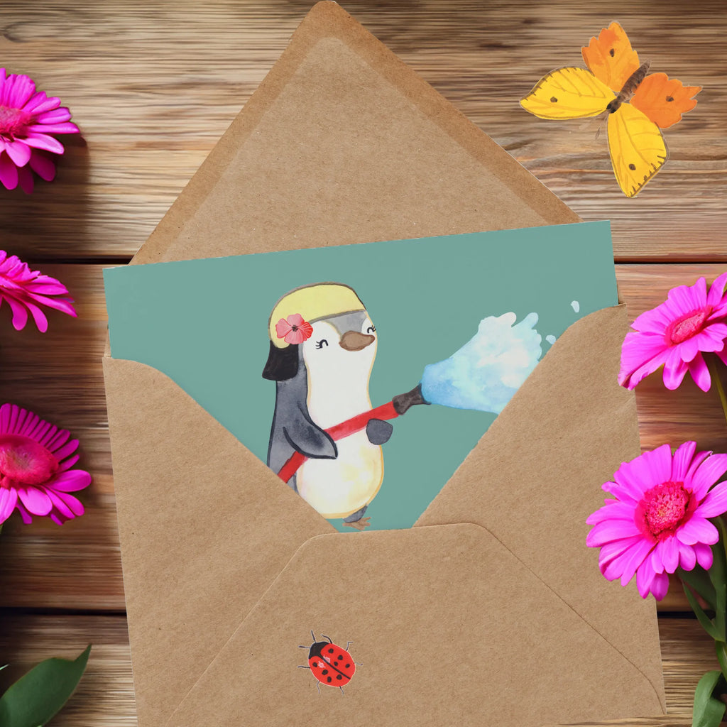 Deluxe Card Warum sind Feuerwehrfrauen so gute Köchinnen? Sie können das Feuer unter Kontrolle halten! Glückwunschkarte, Hochzeitskarte, Hochwertige Grußkarte, Karte, Grußkarte, Einladungskarte, Klappkarte, Hochwertige Klappkarte, Geburtstagskarte, Beruf, Ausbildung, Jubiläum, Abschied, Rente, Kollege, Kollegin, Geschenk, Schenken, Arbeitskollege, Mitarbeiter, Firma, Danke, Dankeschön