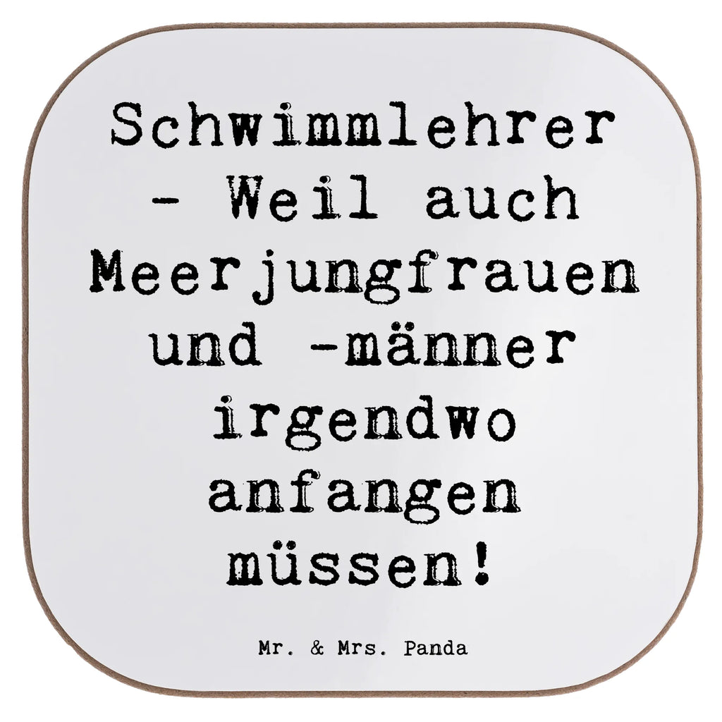 Square coaster Saying Schwimmlehrer - Weil auch Meerjungfrauen und -männer irgendwo anfangen müssen! Glasuntersetzer, Korkuntersetzer, Getränkeuntersetzer, Untersetzer Holz, Untersetzer für Gläser, Bierdeckel, Untersetzer aus Holz, Untersetzer Gläser, Untersetzer Design, Tassen Untersetzer, Holzuntersetzer, Untersetzer, Beruf, Ausbildung, Jubiläum, Abschied, Rente, Kollege, Kollegin, Geschenk, Schenken, Arbeitskollege, Mitarbeiter, Firma, Danke, Dankeschön