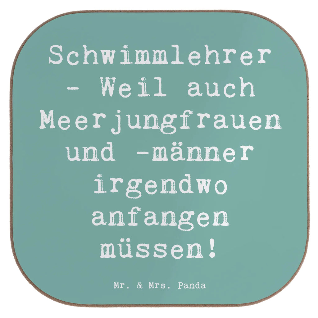 Square coaster Saying Schwimmlehrer - Weil auch Meerjungfrauen und -männer irgendwo anfangen müssen! Glasuntersetzer, Korkuntersetzer, Getränkeuntersetzer, Untersetzer Holz, Untersetzer für Gläser, Bierdeckel, Untersetzer aus Holz, Untersetzer Gläser, Untersetzer Design, Tassen Untersetzer, Holzuntersetzer, Untersetzer, Beruf, Ausbildung, Jubiläum, Abschied, Rente, Kollege, Kollegin, Geschenk, Schenken, Arbeitskollege, Mitarbeiter, Firma, Danke, Dankeschön