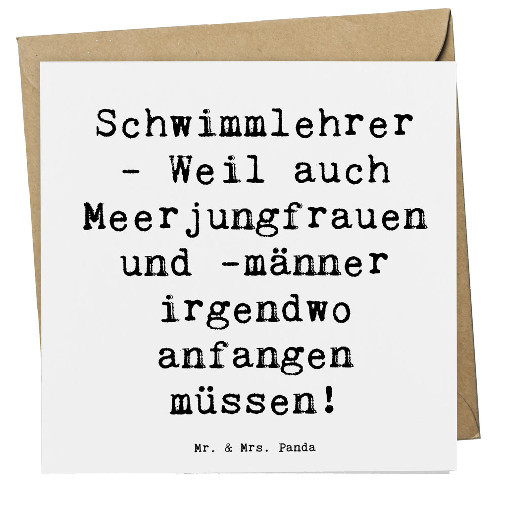Deluxe Karte Spruch Schwimmlehrer Anfang Karte, Hochzeitskarte, Einladungskarte, Grußkarte, Glückwunschkarte, Klappkarte, Geburtstagskarte, Hochwertige Klappkarte, Hochwertige Grußkarte, Beruf, Ausbildung, Jubiläum, Abschied, Rente, Kollege, Kollegin, Geschenk, Schenken, Arbeitskollege, Mitarbeiter, Firma, Danke, Dankeschön