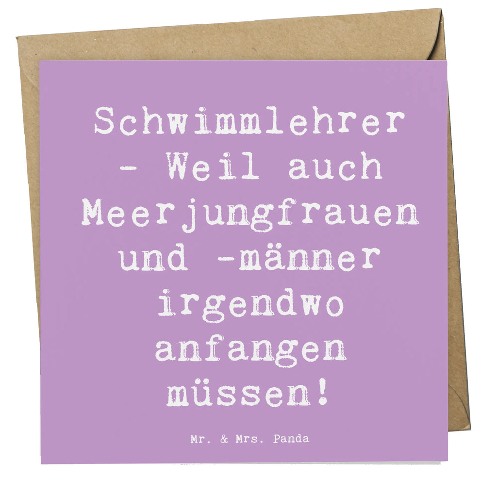 Deluxe Karte Spruch Schwimmlehrer Anfang Karte, Hochzeitskarte, Einladungskarte, Grußkarte, Glückwunschkarte, Klappkarte, Geburtstagskarte, Hochwertige Klappkarte, Hochwertige Grußkarte, Beruf, Ausbildung, Jubiläum, Abschied, Rente, Kollege, Kollegin, Geschenk, Schenken, Arbeitskollege, Mitarbeiter, Firma, Danke, Dankeschön