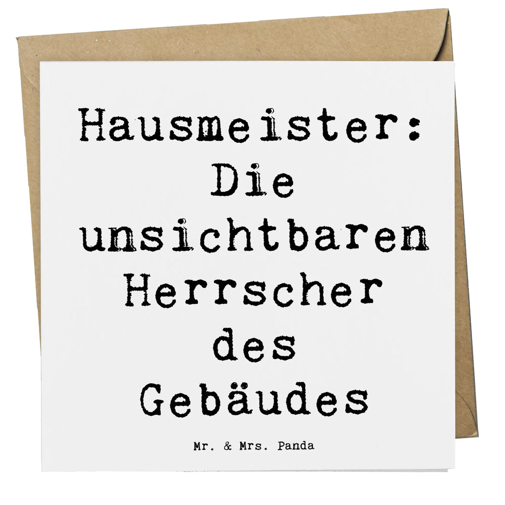 Deluxe Card Saying Hausmeister: Die unsichtbaren Herrscher des Gebäudes Hochzeitskarte, Einladungskarte, Hochwertige Grußkarte, Grußkarte, Glückwunschkarte, Hochwertige Klappkarte, Karte, Klappkarte, Geburtstagskarte, Beruf, Ausbildung, Jubiläum, Abschied, Rente, Kollege, Kollegin, Geschenk, Schenken, Arbeitskollege, Mitarbeiter, Firma, Danke, Dankeschön