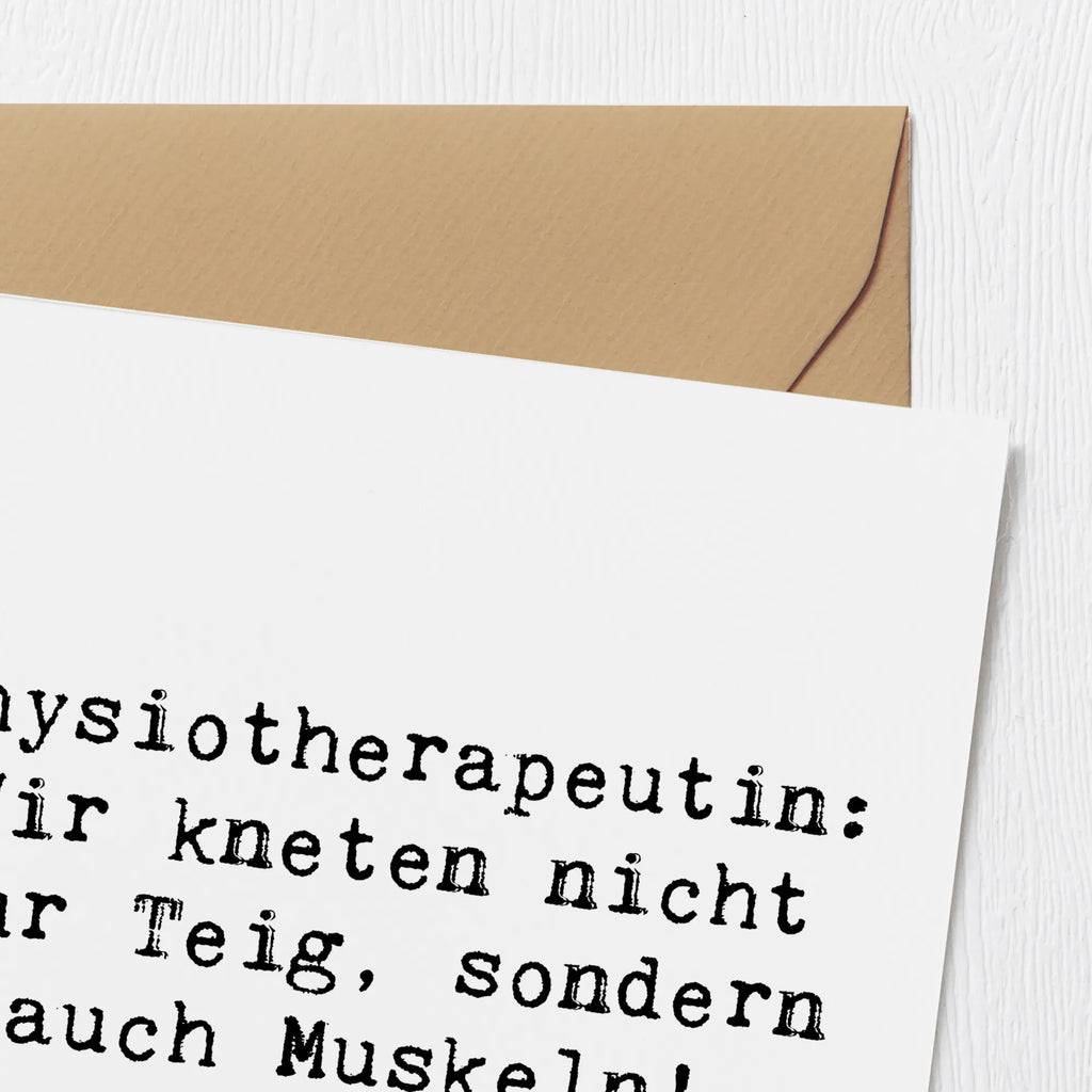 Deluxe Karte Spruch Physiotherapeutin Humor Hochwertige Grußkarte, Glückwunschkarte, Karte, Grußkarte, Klappkarte, Geburtstagskarte, Hochzeitskarte, Hochwertige Klappkarte, Einladungskarte, Beruf, Ausbildung, Jubiläum, Abschied, Rente, Kollege, Kollegin, Geschenk, Schenken, Arbeitskollege, Mitarbeiter, Firma, Danke, Dankeschön