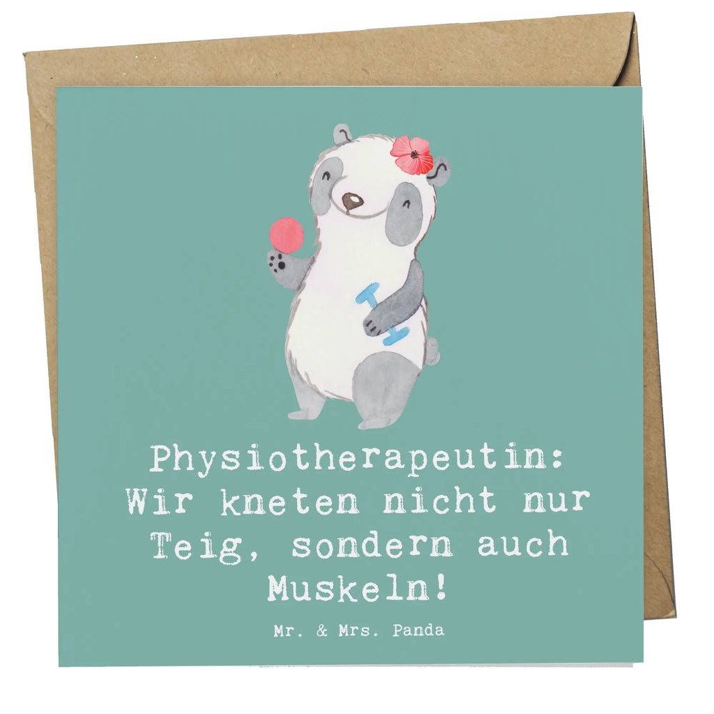 Deluxe Card Physiotherapeutin: Wir kneten nicht nur Teig, sondern auch Muskeln! Hochzeitskarte, Einladungskarte, Hochwertige Klappkarte, Hochwertige Grußkarte, Klappkarte, Geburtstagskarte, Grußkarte, Karte, Glückwunschkarte, Beruf, Ausbildung, Jubiläum, Abschied, Rente, Kollege, Kollegin, Geschenk, Schenken, Arbeitskollege, Mitarbeiter, Firma, Danke, Dankeschön