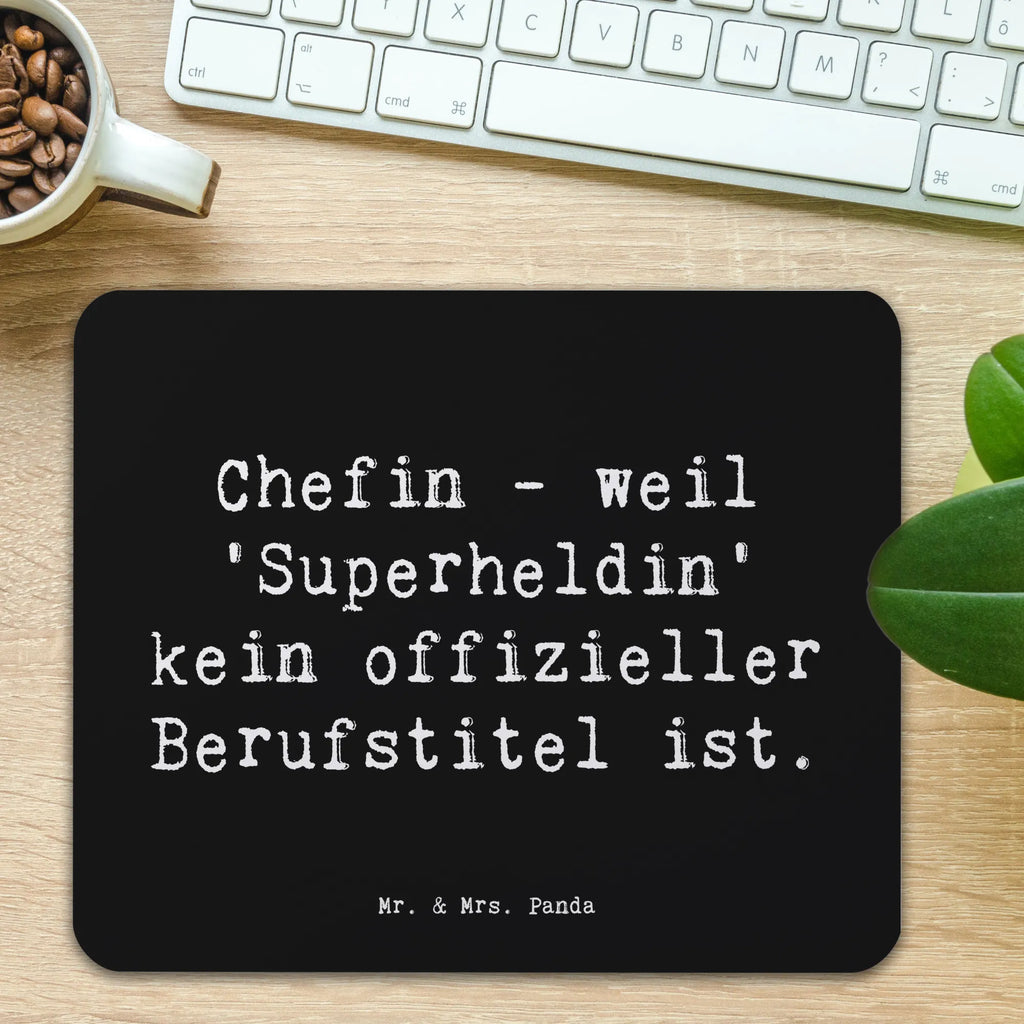 Mouse mat Saying Chefin - weil 'Superheldin' kein offizieller Berufstitel ist. Einzigartiges Mauspad, Computer zubehör, Mauspad Büro, Büroausstattung, PC Zubehör, Mausunterlage, Designer Mauspad, Mousepad, Mauspad, Arbeitszimmer, Beruf, Ausbildung, Jubiläum, Abschied, Rente, Kollege, Kollegin, Geschenk, Schenken, Arbeitskollege, Mitarbeiter, Firma, Danke, Dankeschön