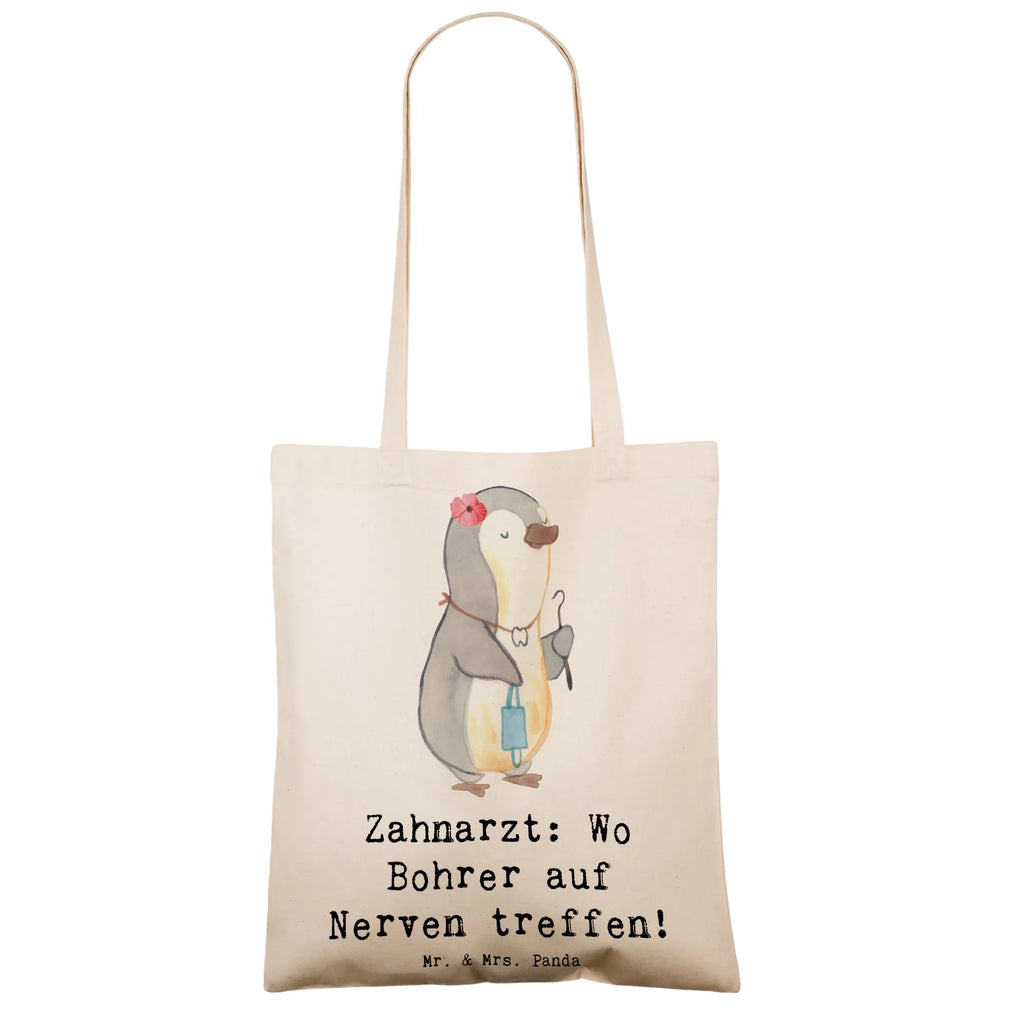 Tote bag Zahnarzt: Wo Bohrer auf Nerven treffen! Umhängetasche, Badetasche, Stoffbeutel, Jutetasche, Strandtasche, Einkaufstüte, Stofftasche, Shopper, Tasche, Tragetasche, Beuteltasche, Schultertasche, Jutebeutel, Einkaufstasche, Beutel, Laptoptasche, Beruf, Ausbildung, Jubiläum, Abschied, Rente, Kollege, Kollegin, Geschenk, Schenken, Arbeitskollege, Mitarbeiter, Firma, Danke, Dankeschön