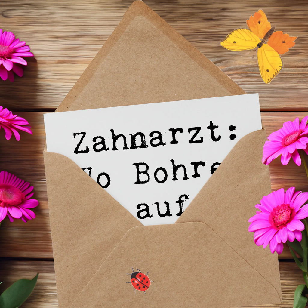 Deluxe Karte Spruch Zahnarzt Nerven Klappkarte, Hochzeitskarte, Karte, Hochwertige Klappkarte, Einladungskarte, Hochwertige Grußkarte, Grußkarte, Glückwunschkarte, Geburtstagskarte, Beruf, Ausbildung, Jubiläum, Abschied, Rente, Kollege, Kollegin, Geschenk, Schenken, Arbeitskollege, Mitarbeiter, Firma, Danke, Dankeschön