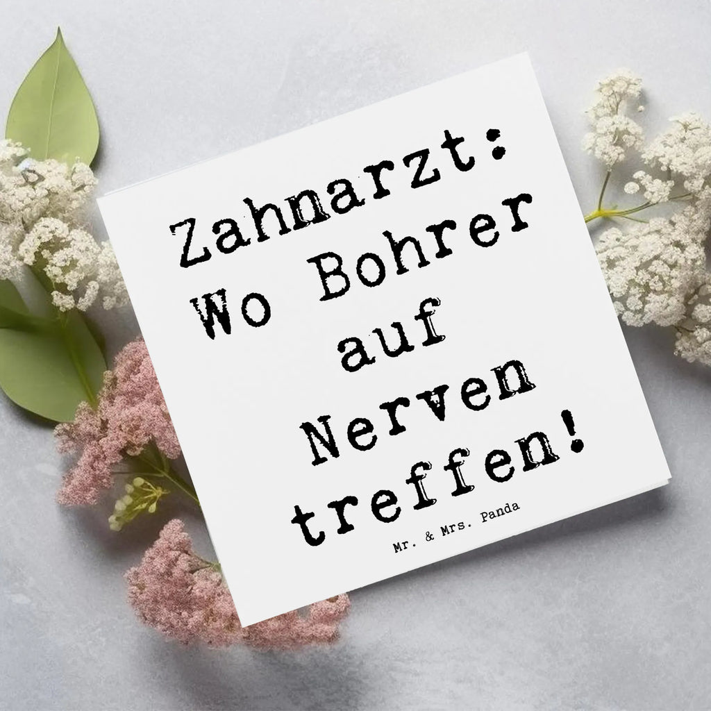 Deluxe Karte Spruch Zahnarzt Nerven Klappkarte, Hochzeitskarte, Karte, Hochwertige Klappkarte, Einladungskarte, Hochwertige Grußkarte, Grußkarte, Glückwunschkarte, Geburtstagskarte, Beruf, Ausbildung, Jubiläum, Abschied, Rente, Kollege, Kollegin, Geschenk, Schenken, Arbeitskollege, Mitarbeiter, Firma, Danke, Dankeschön