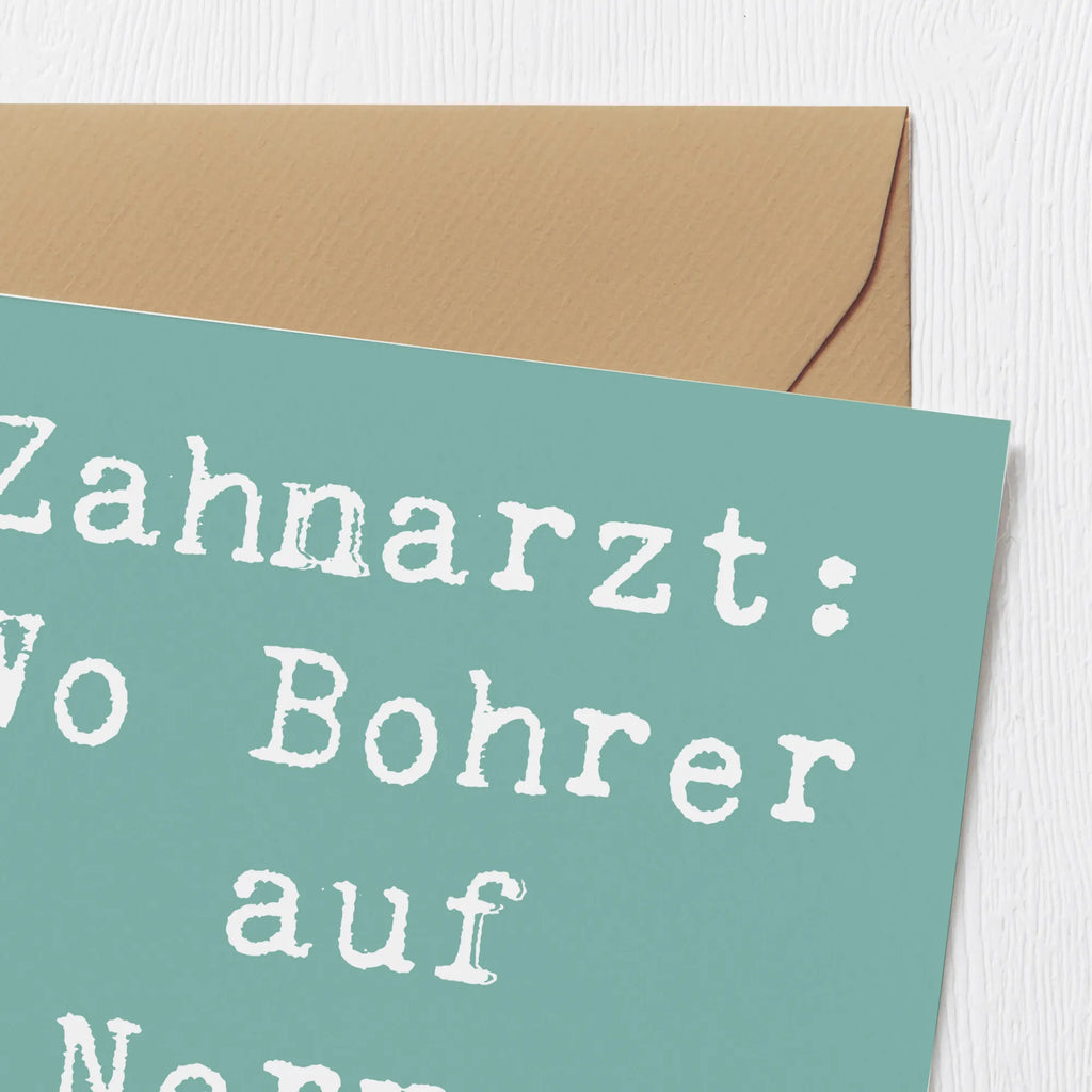 Deluxe Karte Spruch Zahnarzt Nerven Klappkarte, Hochzeitskarte, Karte, Hochwertige Klappkarte, Einladungskarte, Hochwertige Grußkarte, Grußkarte, Glückwunschkarte, Geburtstagskarte, Beruf, Ausbildung, Jubiläum, Abschied, Rente, Kollege, Kollegin, Geschenk, Schenken, Arbeitskollege, Mitarbeiter, Firma, Danke, Dankeschön