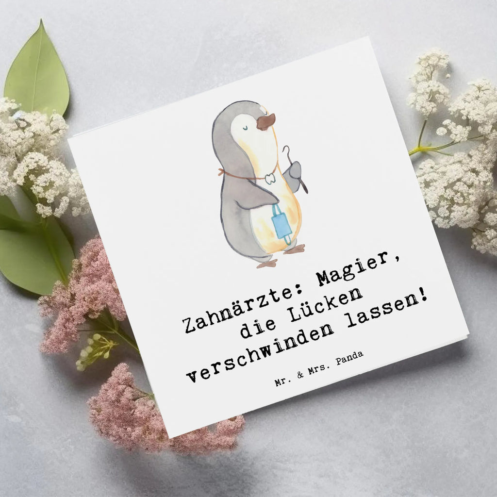 Deluxe Card Zahnärzte: Magier, die Lücken verschwinden lassen! Karte, Grußkarte, Geburtstagskarte, Hochwertige Klappkarte, Hochwertige Grußkarte, Klappkarte, Glückwunschkarte, Hochzeitskarte, Einladungskarte, Beruf, Ausbildung, Jubiläum, Abschied, Rente, Kollege, Kollegin, Geschenk, Schenken, Arbeitskollege, Mitarbeiter, Firma, Danke, Dankeschön