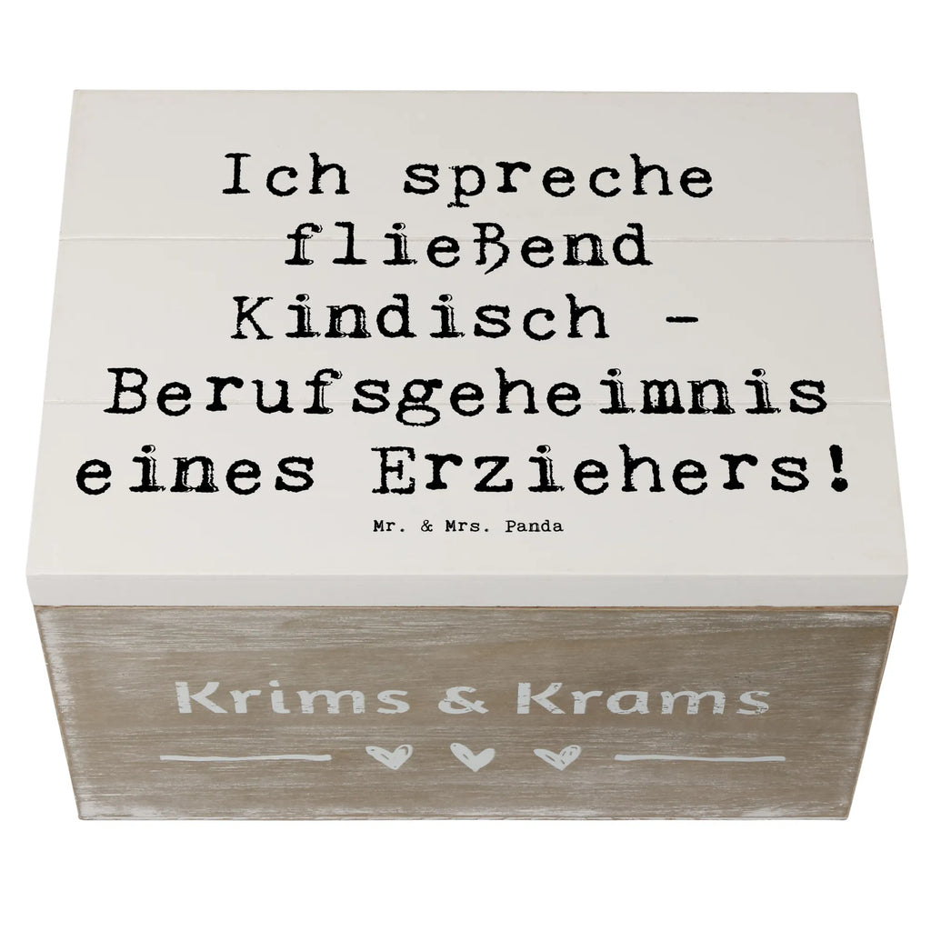 Holzkiste Spruch Erzieher Kindisch Geschenkbox, Geschenkdose, Erinnerungsbox, Kiste, Schatzkiste, Erinnerungskiste, XXL, Schatulle, Dekokiste, Aufbewahrungsbox, Holzkiste, Truhe, Beruf, Ausbildung, Jubiläum, Abschied, Rente, Kollege, Kollegin, Geschenk, Schenken, Arbeitskollege, Mitarbeiter, Firma, Danke, Dankeschön