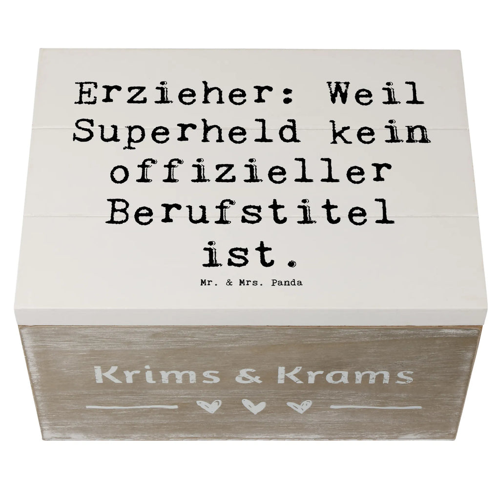 Holzkiste Spruch Erzieher Superheld Geschenkbox, Schatzkiste, Schatulle, Dekokiste, Geschenkdose, Erinnerungskiste, XXL, Holzkiste, Kiste, Erinnerungsbox, Truhe, Aufbewahrungsbox, Beruf, Ausbildung, Jubiläum, Abschied, Rente, Kollege, Kollegin, Geschenk, Schenken, Arbeitskollege, Mitarbeiter, Firma, Danke, Dankeschön