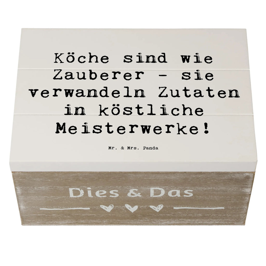 Holzkiste Spruch Köche sind wie Zauberer - sie verwandeln Zutaten in köstliche Meisterwerke! Holzkiste, Schatzkiste, Truhe, Erinnerungsbox, Dekokiste, Aufbewahrungsbox, Schatulle, Kiste, Erinnerungskiste, Geschenkbox, Geschenkdose, XXL, Beruf, Ausbildung, Jubiläum, Abschied, Rente, Kollege, Kollegin, Geschenk, Schenken, Arbeitskollege, Mitarbeiter, Firma, Danke, Dankeschön
