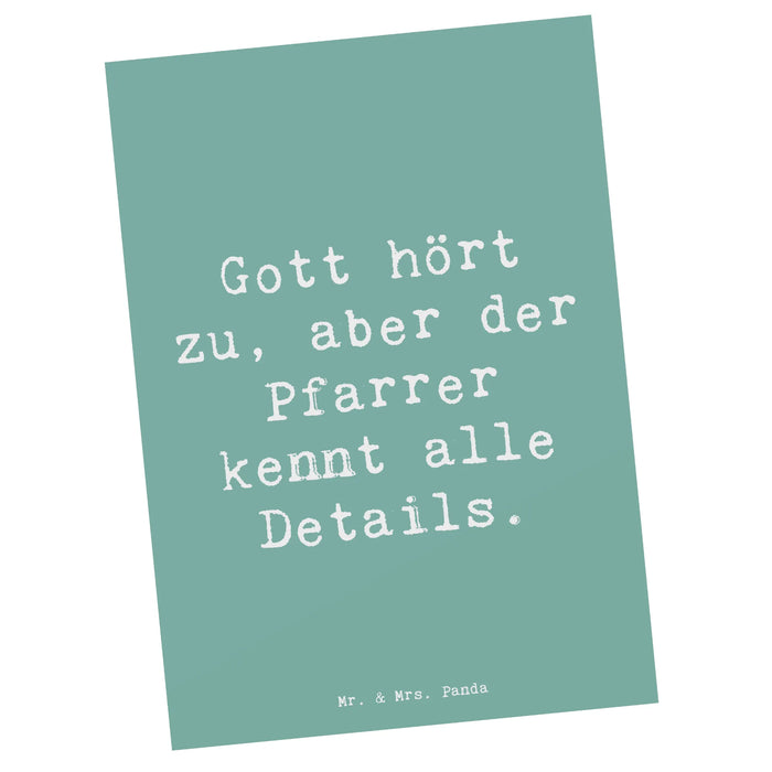 Postkarte Spruch Pfarrer Details