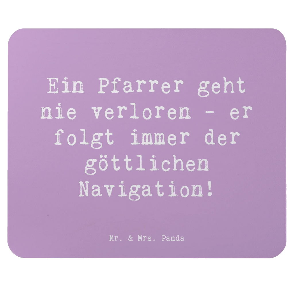 Mouse mat Saying Ein Pfarrer geht nie verloren - er folgt immer der göttlichen Navigation! Arbeitszimmer, Mauspad, PC Zubehör, Mausunterlage, Mauspad Büro, Einzigartiges Mauspad, Designer Mauspad, Computer zubehör, Büroausstattung, Mousepad, Beruf, Ausbildung, Jubiläum, Abschied, Rente, Kollege, Kollegin, Geschenk, Schenken, Arbeitskollege, Mitarbeiter, Firma, Danke, Dankeschön