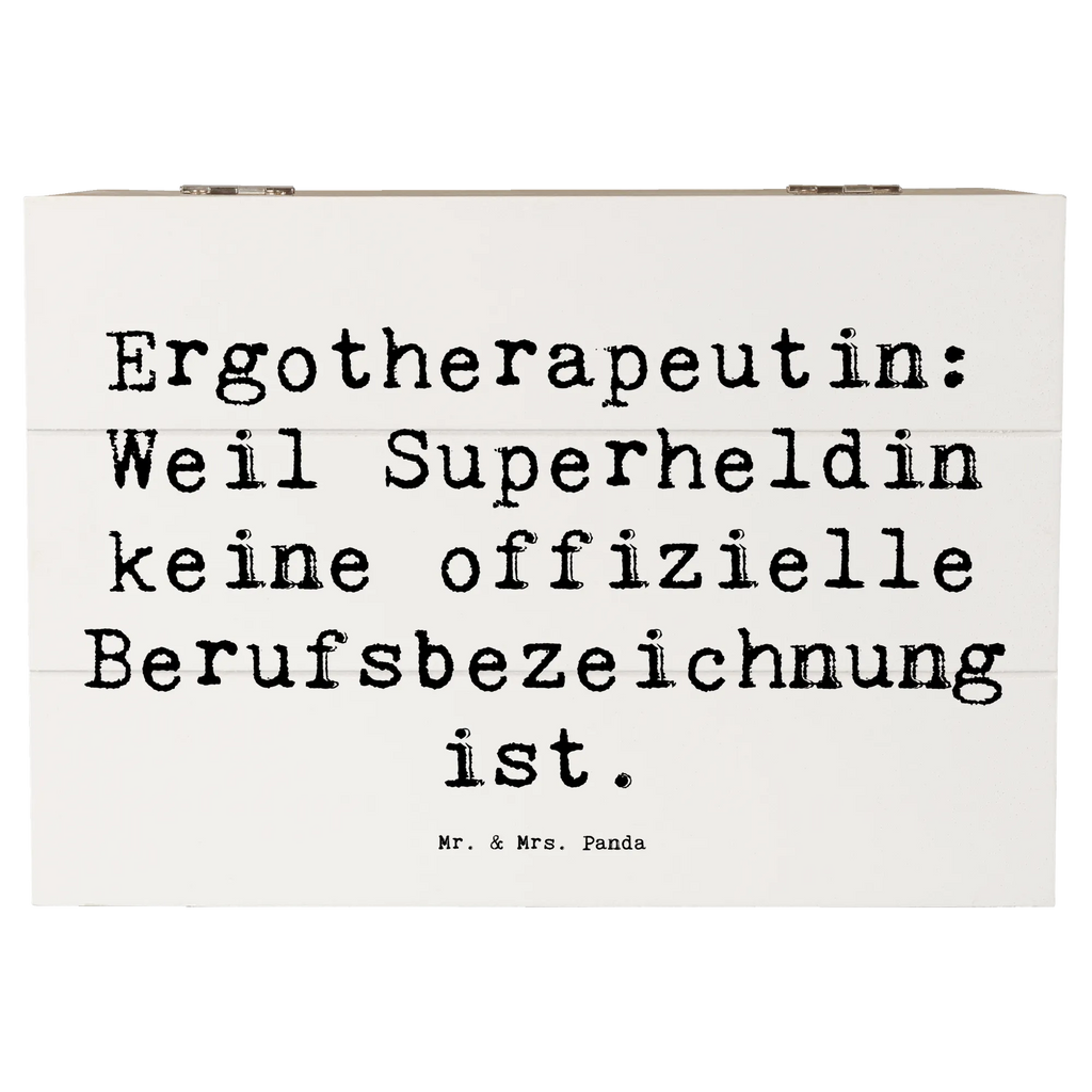 Wooden chest Saying Ergotherapeutin: Weil Superheldin keine offizielle Berufsbezeichnung ist. Geschenkbox, Schatulle, Kiste, Geschenkdose, Truhe, XXL, Erinnerungsbox, Aufbewahrungsbox, Holzkiste, Erinnerungskiste, Dekokiste, Schatzkiste, Beruf, Ausbildung, Jubiläum, Abschied, Rente, Kollege, Kollegin, Geschenk, Schenken, Arbeitskollege, Mitarbeiter, Firma, Danke, Dankeschön