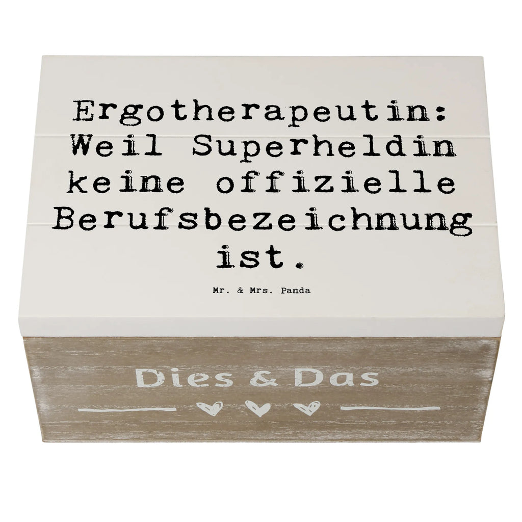 Wooden chest Saying Ergotherapeutin: Weil Superheldin keine offizielle Berufsbezeichnung ist. Geschenkbox, Schatulle, Kiste, Geschenkdose, Truhe, XXL, Erinnerungsbox, Aufbewahrungsbox, Holzkiste, Erinnerungskiste, Dekokiste, Schatzkiste, Beruf, Ausbildung, Jubiläum, Abschied, Rente, Kollege, Kollegin, Geschenk, Schenken, Arbeitskollege, Mitarbeiter, Firma, Danke, Dankeschön