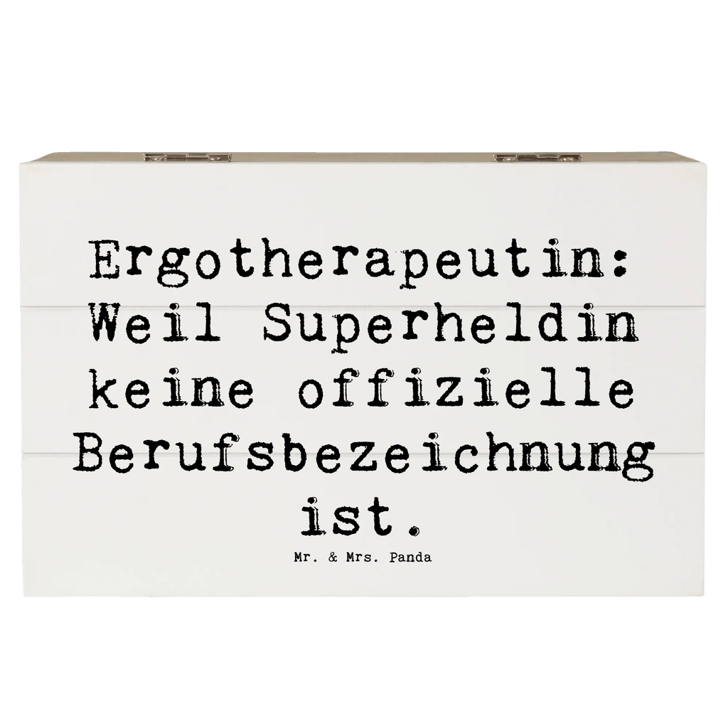 Wooden chest Saying Ergotherapeutin: Weil Superheldin keine offizielle Berufsbezeichnung ist. Geschenkbox, Schatulle, Kiste, Geschenkdose, Truhe, XXL, Erinnerungsbox, Aufbewahrungsbox, Holzkiste, Erinnerungskiste, Dekokiste, Schatzkiste, Beruf, Ausbildung, Jubiläum, Abschied, Rente, Kollege, Kollegin, Geschenk, Schenken, Arbeitskollege, Mitarbeiter, Firma, Danke, Dankeschön
