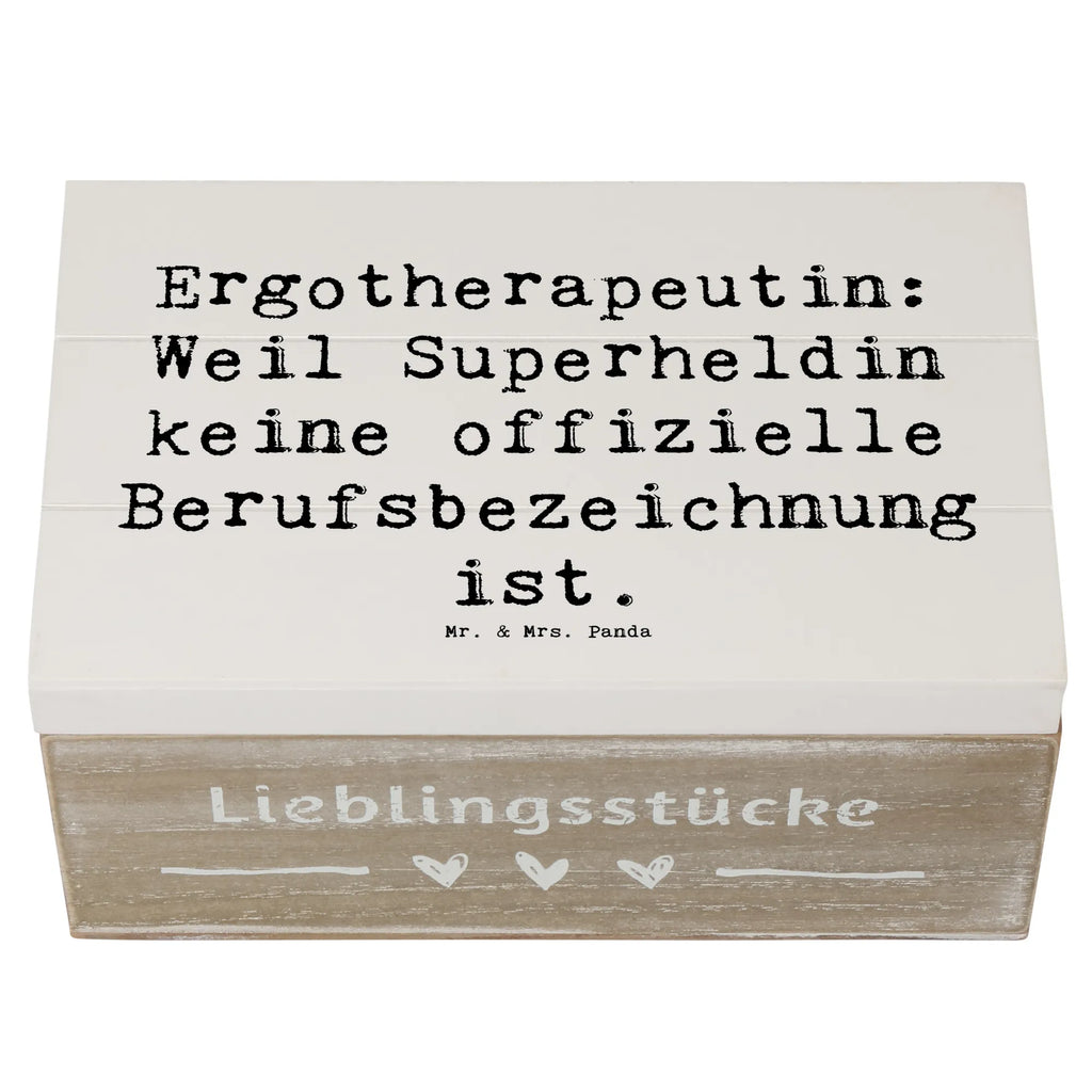 Wooden chest Saying Ergotherapeutin: Weil Superheldin keine offizielle Berufsbezeichnung ist. Geschenkbox, Schatulle, Kiste, Geschenkdose, Truhe, XXL, Erinnerungsbox, Aufbewahrungsbox, Holzkiste, Erinnerungskiste, Dekokiste, Schatzkiste, Beruf, Ausbildung, Jubiläum, Abschied, Rente, Kollege, Kollegin, Geschenk, Schenken, Arbeitskollege, Mitarbeiter, Firma, Danke, Dankeschön