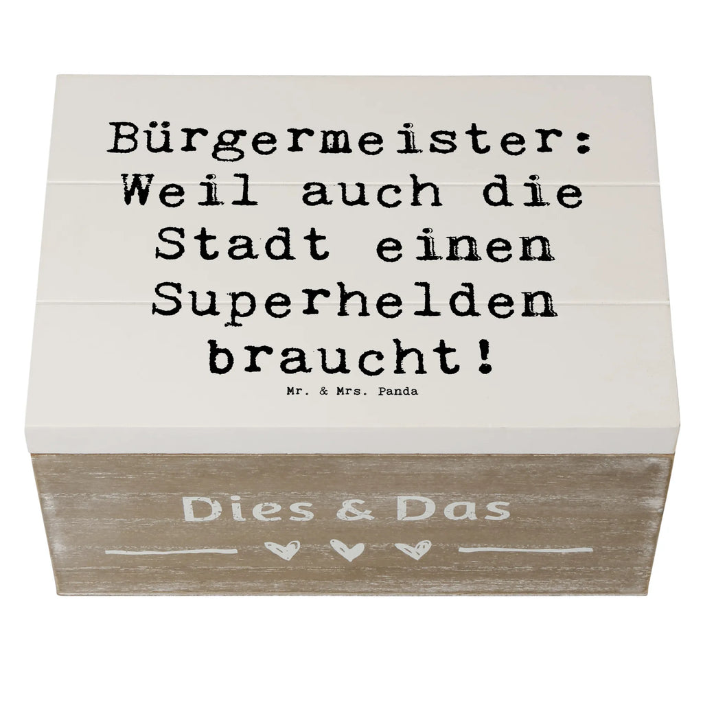 Holzkiste Spruch Bürgermeister Superheld Truhe, Aufbewahrungsbox, Kiste, Geschenkdose, Geschenkbox, Erinnerungskiste, Dekokiste, Schatulle, Erinnerungsbox, Schatzkiste, XXL, Holzkiste, Beruf, Ausbildung, Jubiläum, Abschied, Rente, Kollege, Kollegin, Geschenk, Schenken, Arbeitskollege, Mitarbeiter, Firma, Danke, Dankeschön